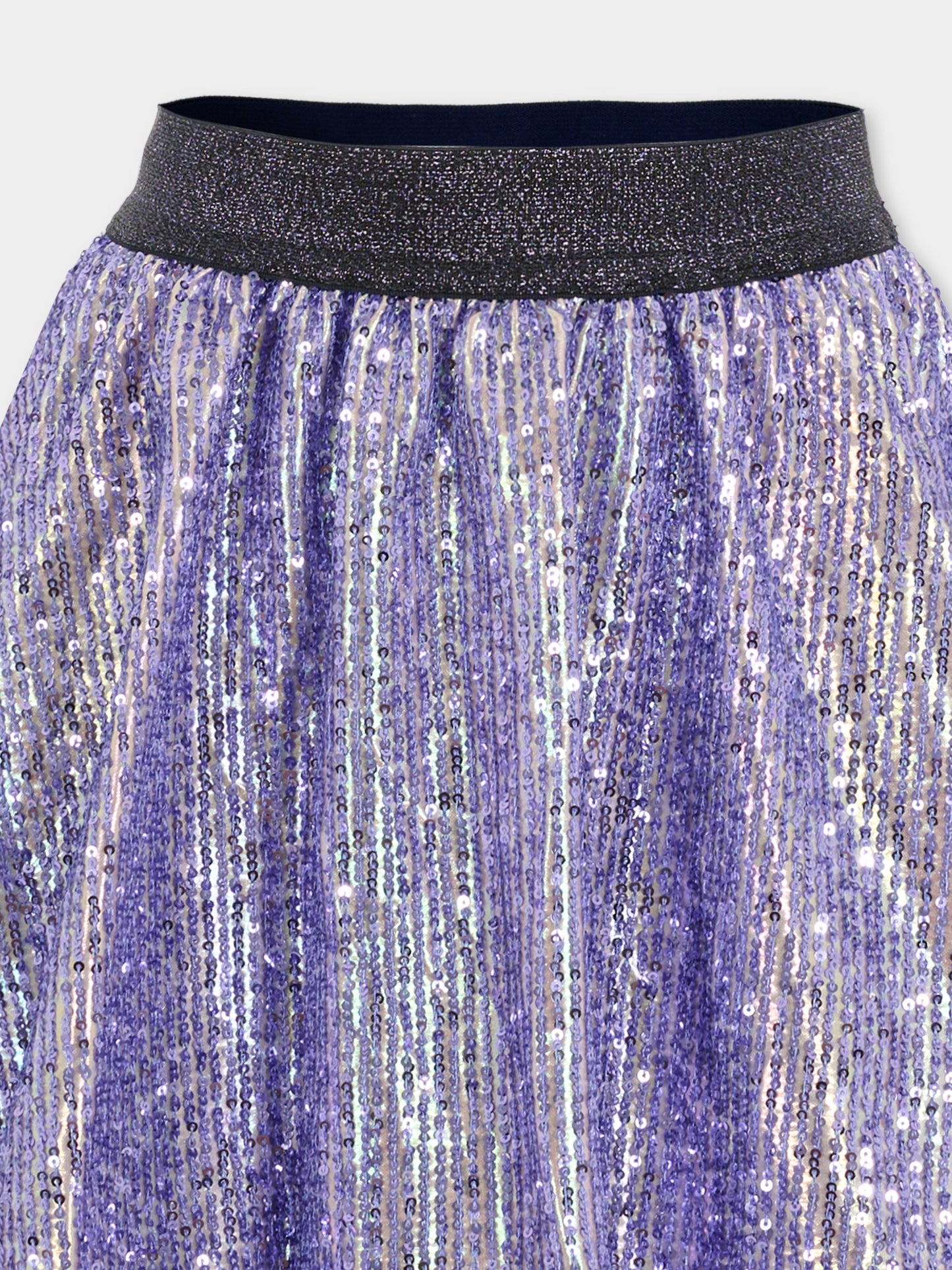 Gonna blu per bambina con paillettes,Billieblush,U21589 Z41