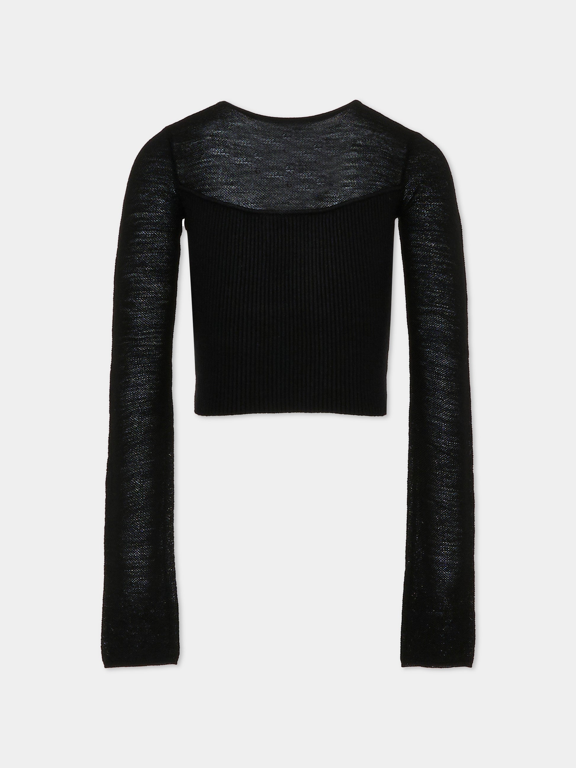 Top nero per bambina con logo,Pinko,KFMA008.C.FL085.N000