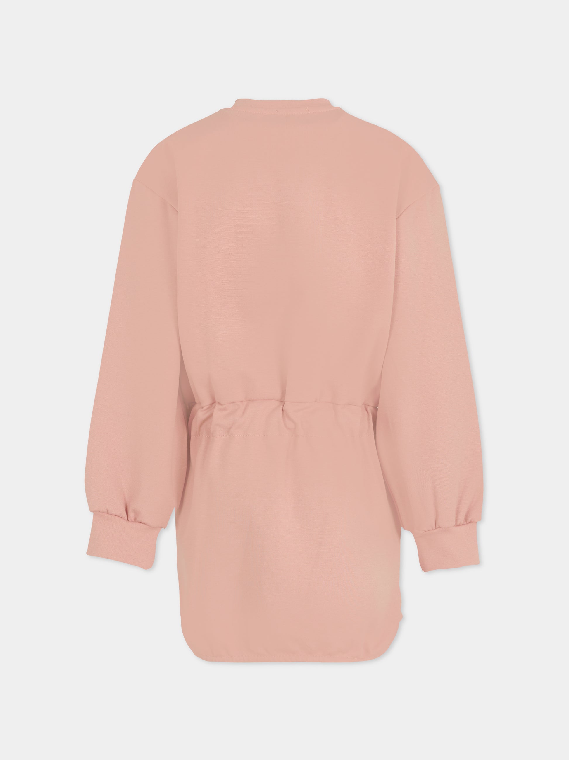 Vestito rosa per bambina con logo,Pinko,KFAB020.C.JT007.C039