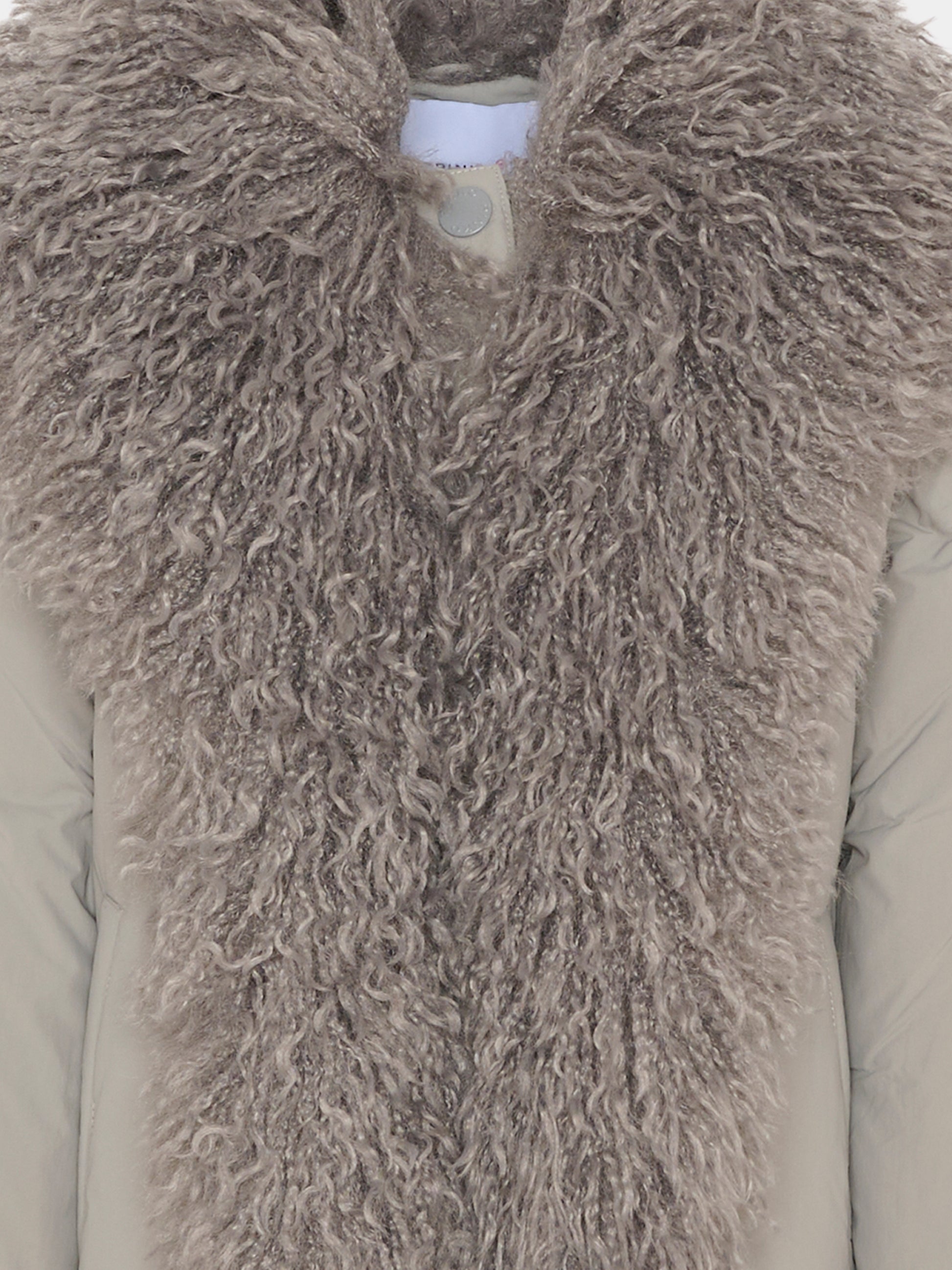 Ecopelliccia grigia per bambina,Pinko,KFGB012.C.NY025.5028