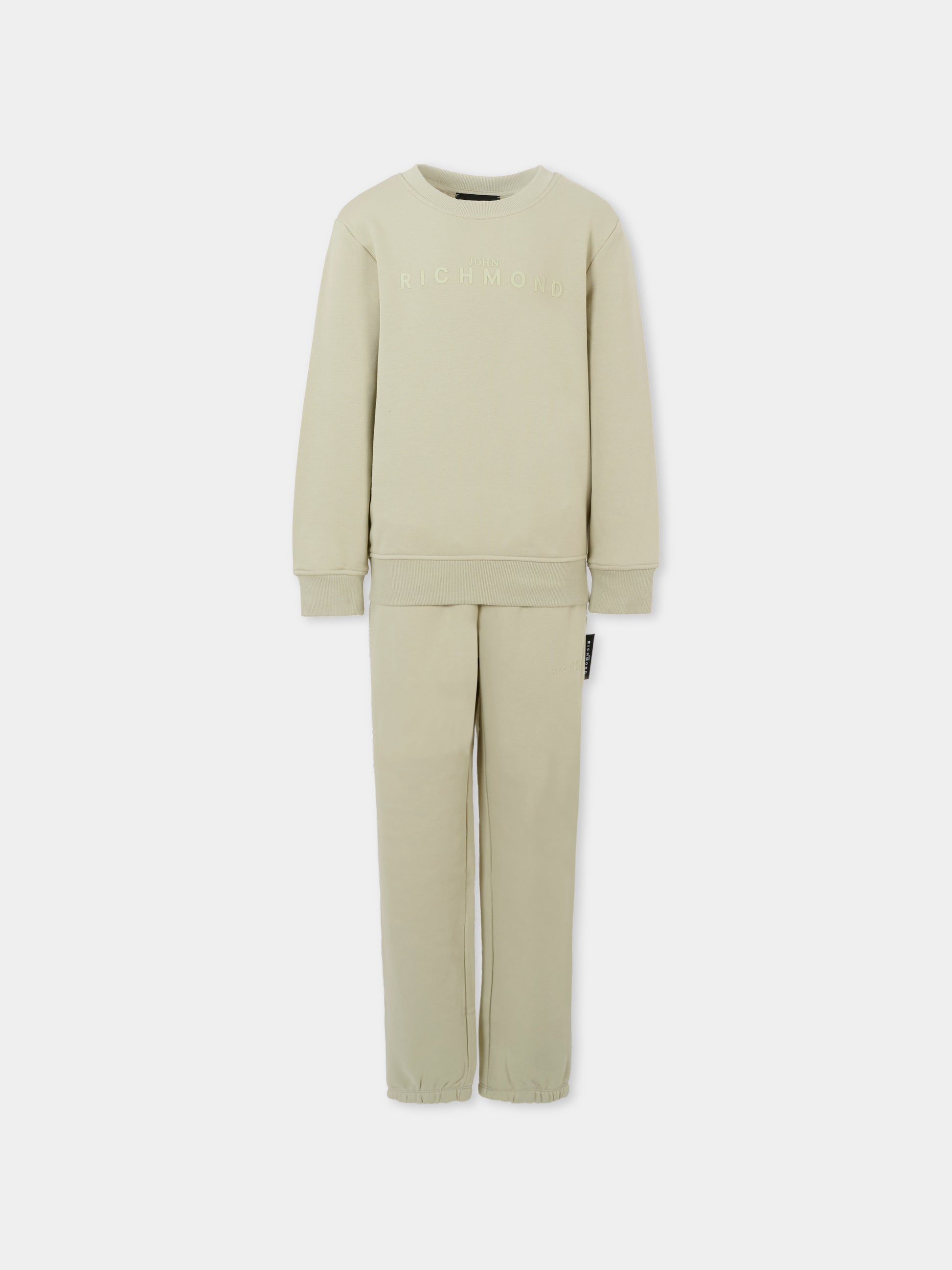 Completo grigio per bambino con logo,Richmond,RBA25006CF GREY