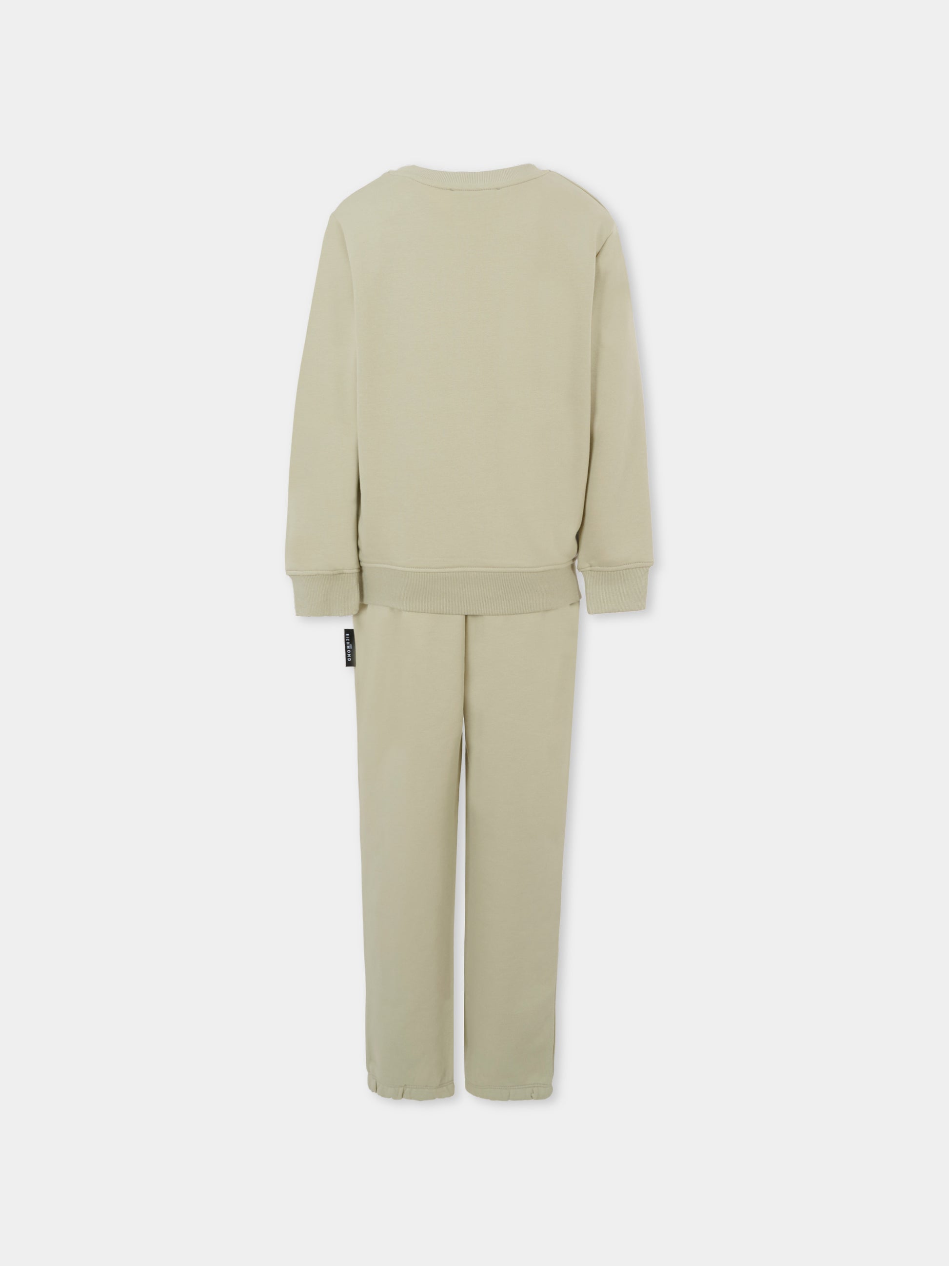 Completo grigio per bambino con logo,Richmond,RBA25006CF GREY