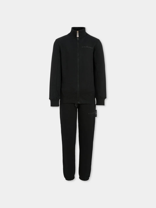 Completo nero per bambina con logo,Richmond,RGA25005CF BLACK