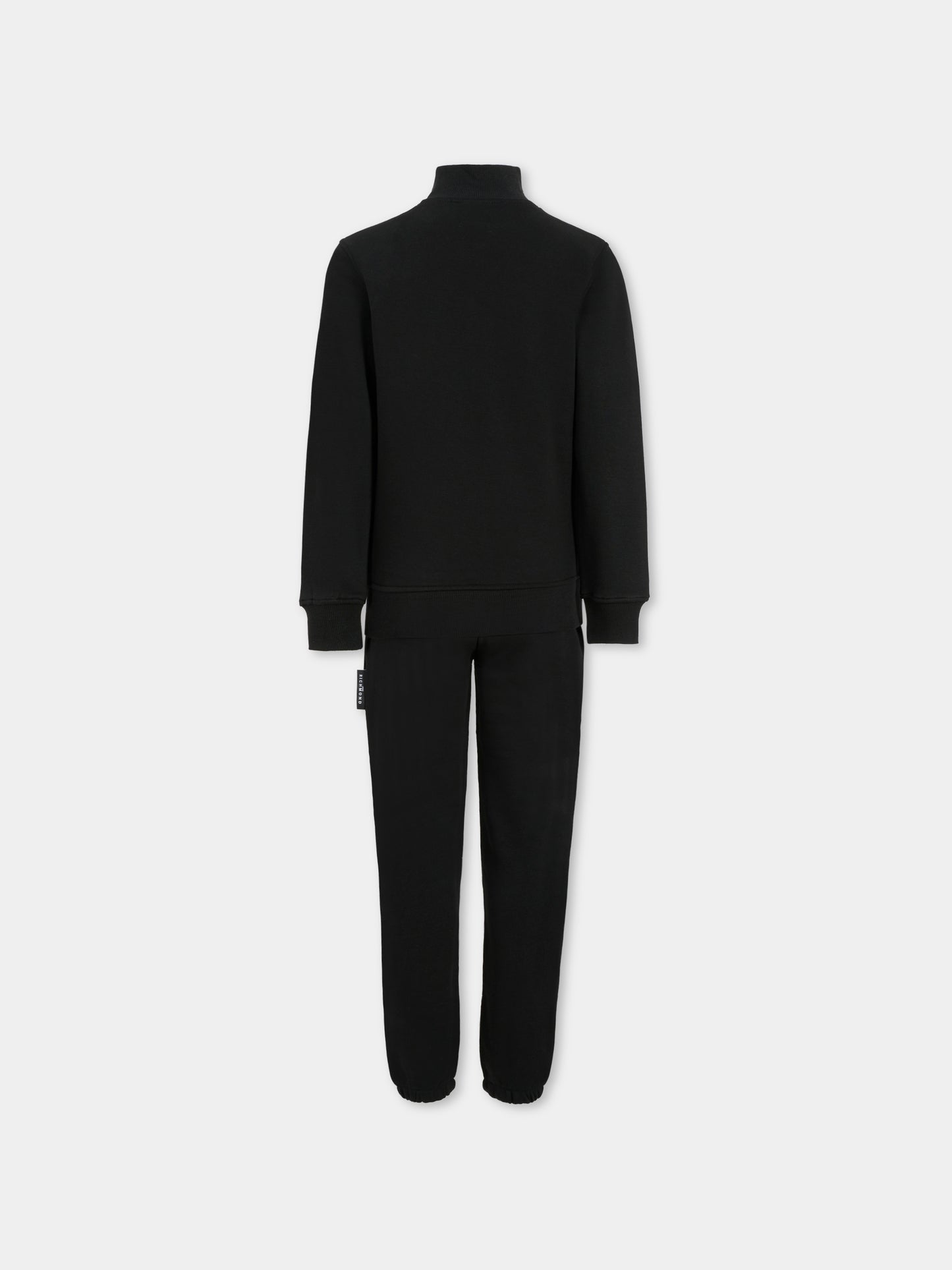 Completo nero per bambina con logo,Richmond,RGA25005CF BLACK