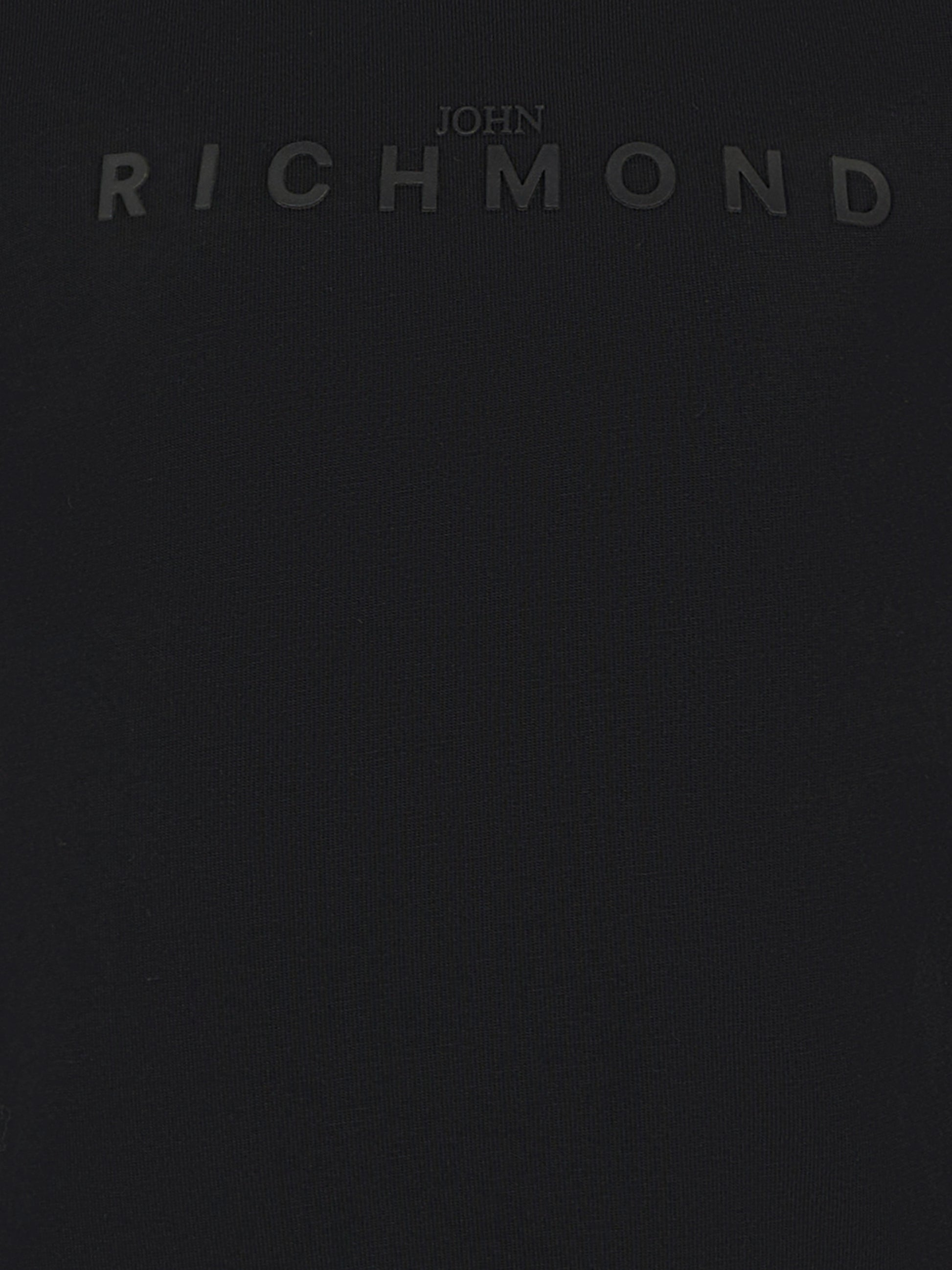 T-shirt nera per bambini con logo nero,Richmond,RBA25009TS BLACK
