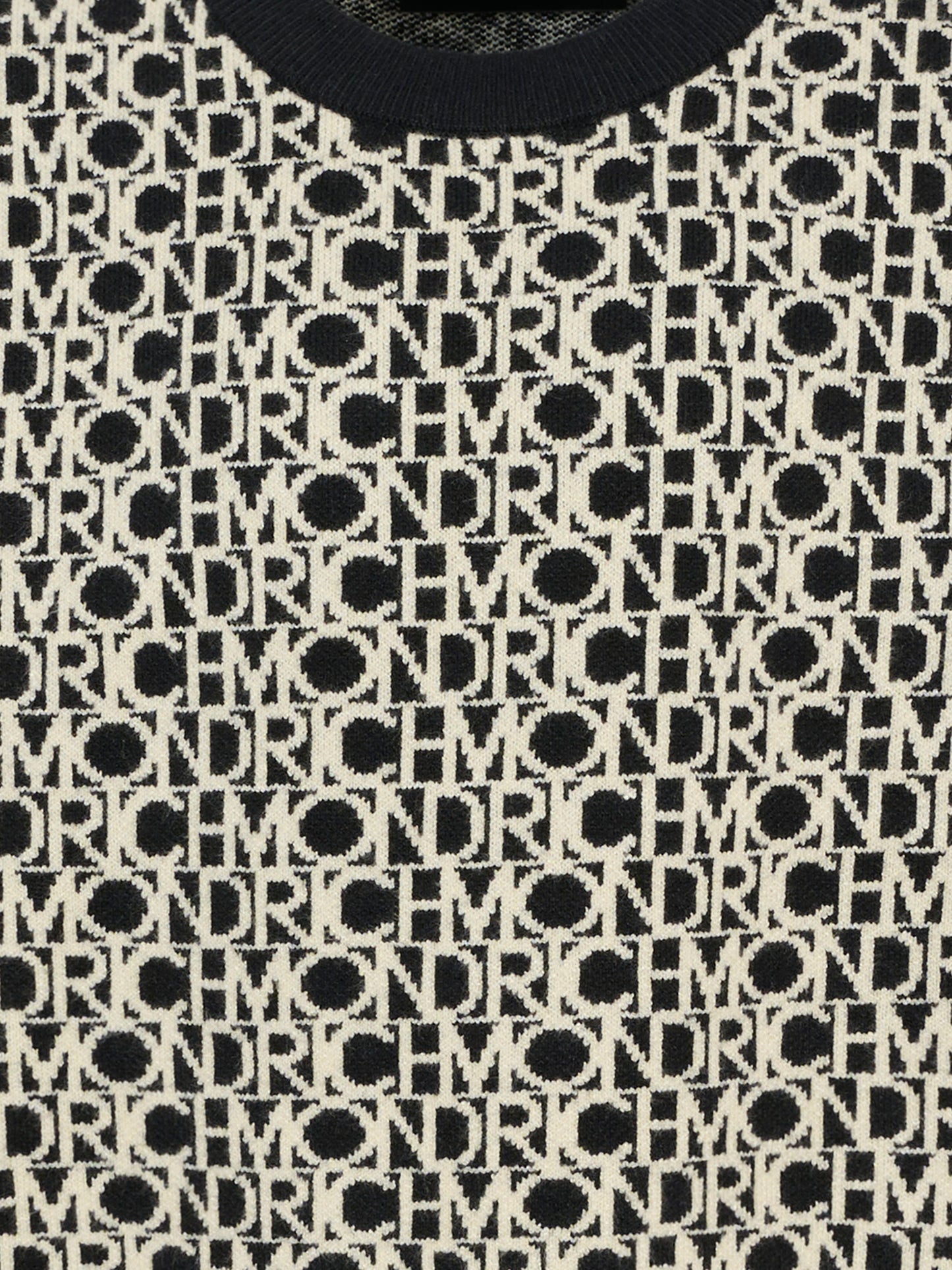 Maglione nero per bambino con logo bianco,Richmond,RBA25042MA LETTERING