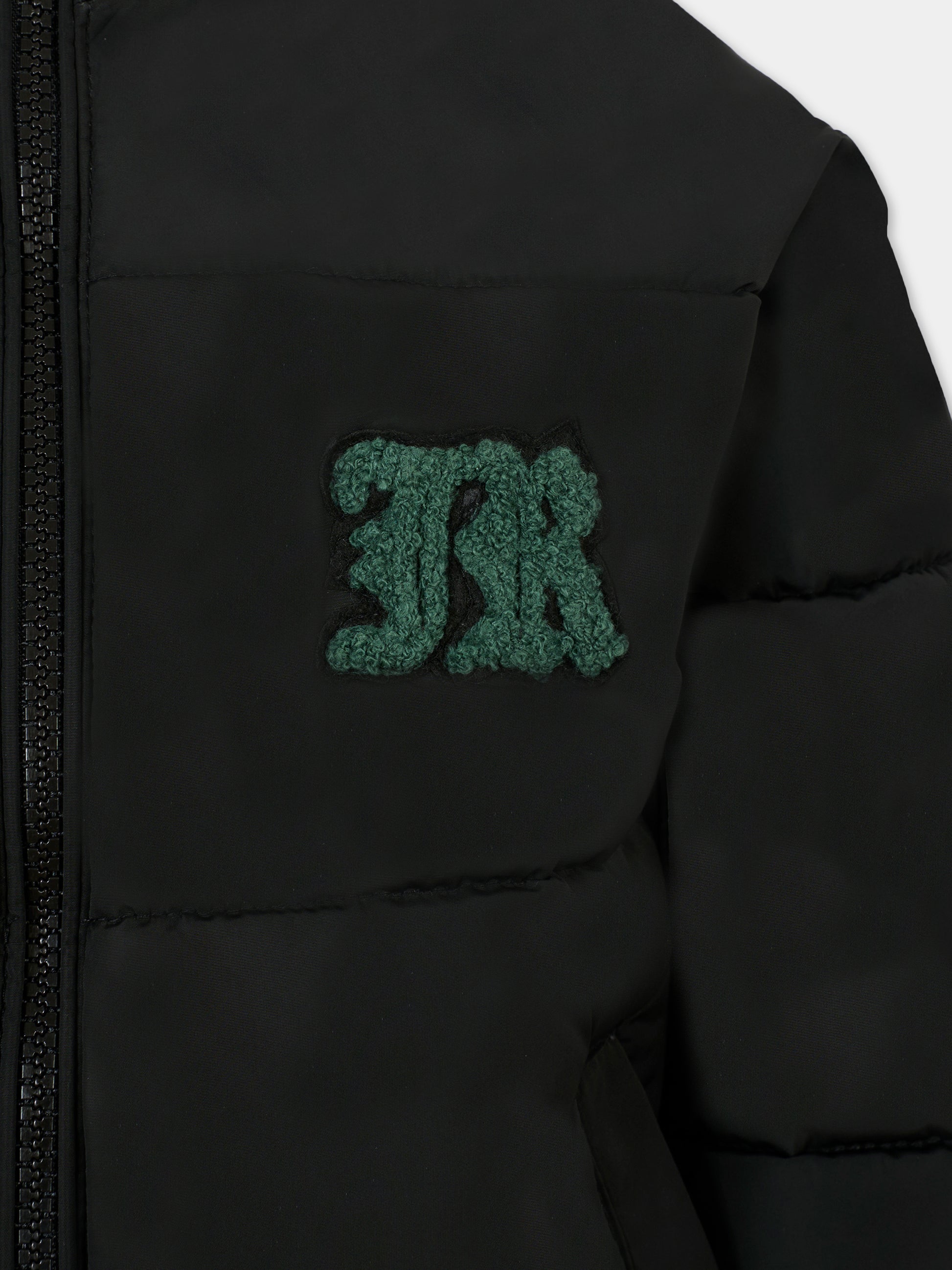 Piumino nero per bambino con logo,Richmond,RBA25014PI BLACK