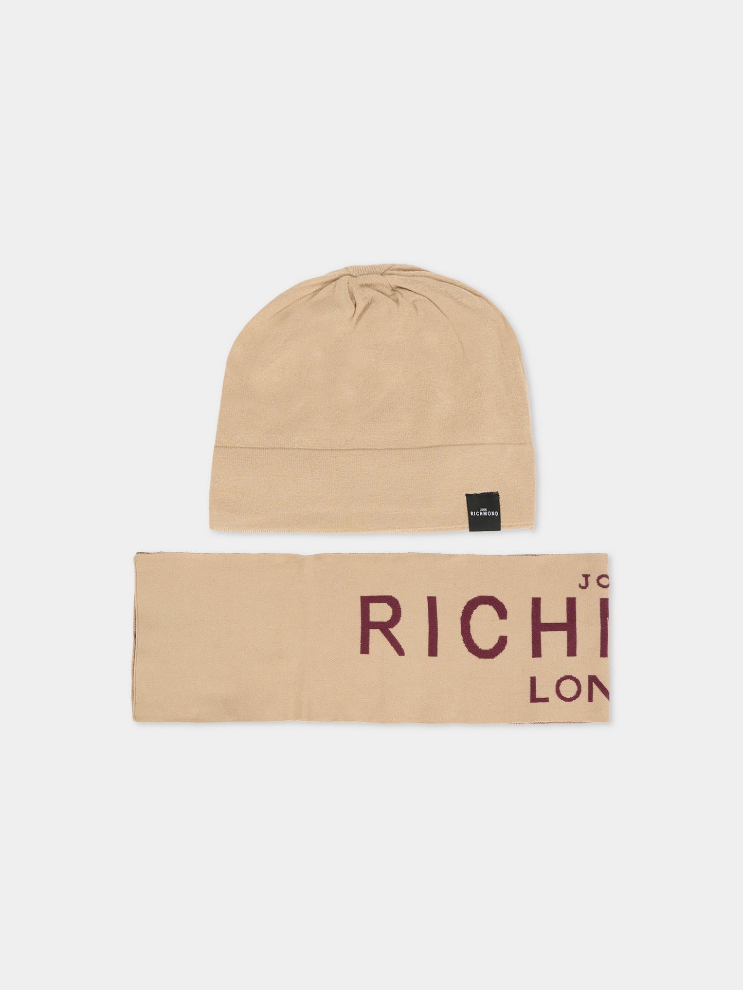 Set accessori beige per bambini con logo,Richmond,RBA25017HS TRENCH COAT