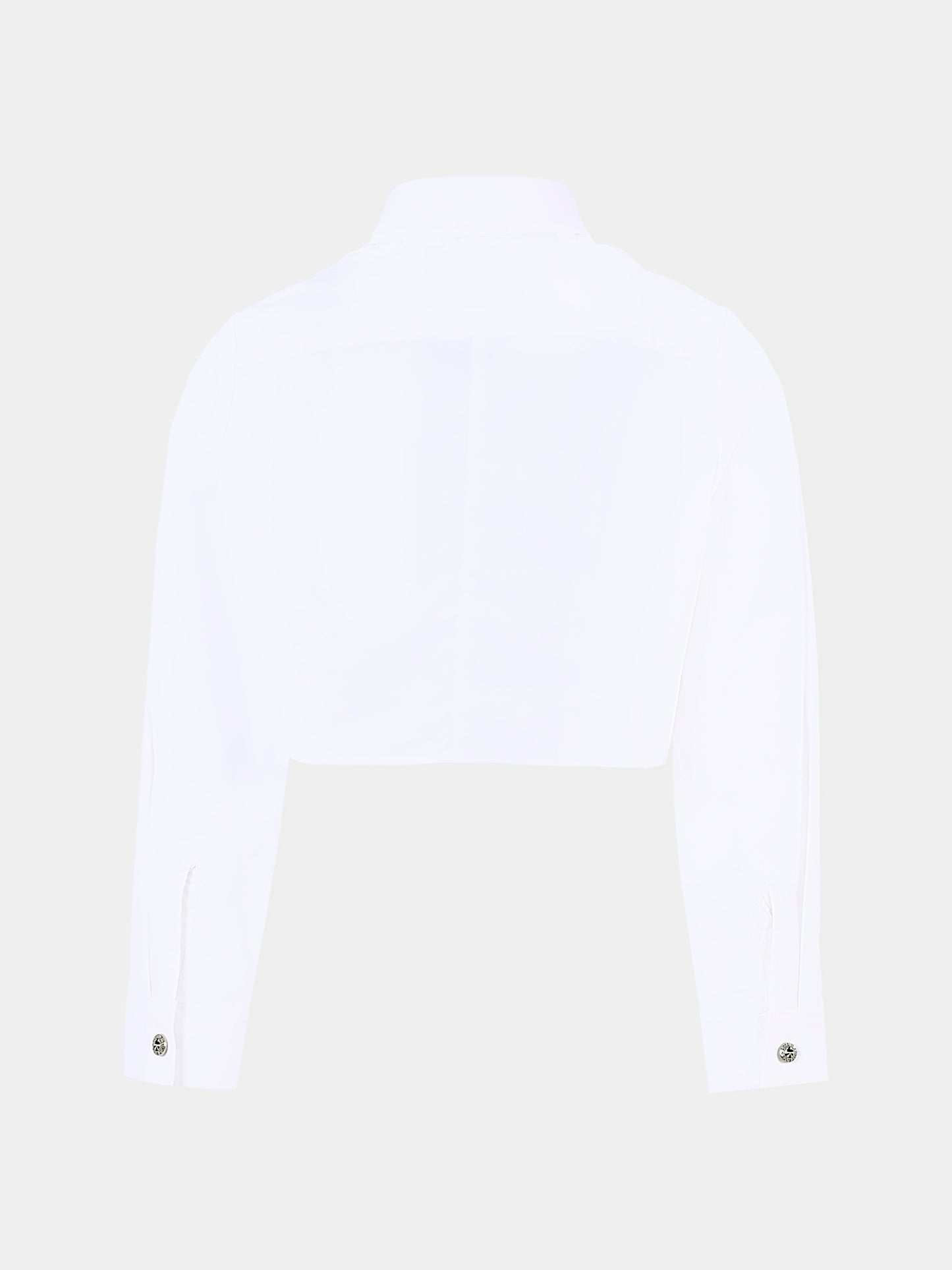 Camicia crop bianca per bambina con logo,Richmond,RGA25116CA WHITE