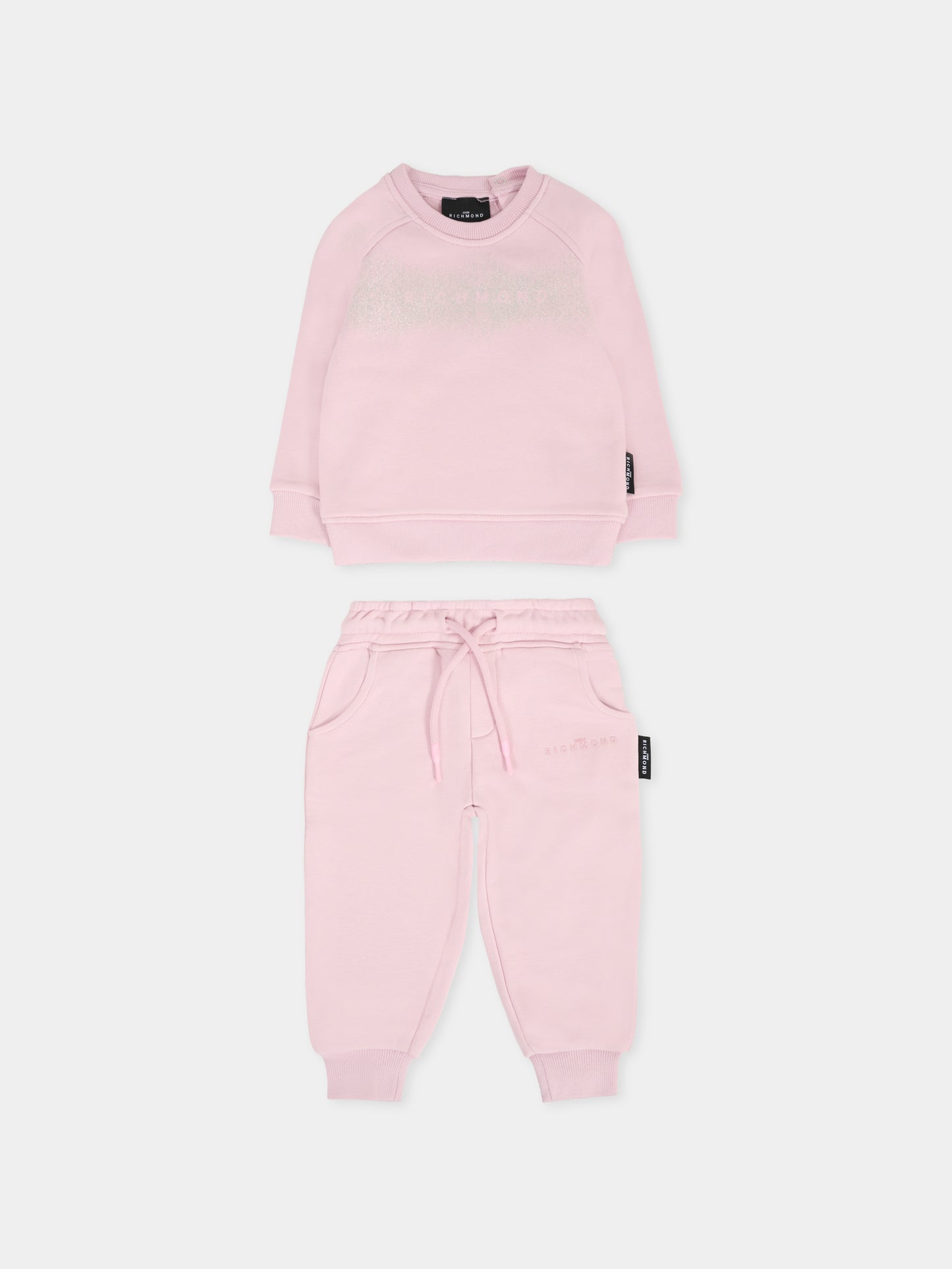 Completo lilla per neonata con logo,Richmond,RIA25018CF ORCHID ICE