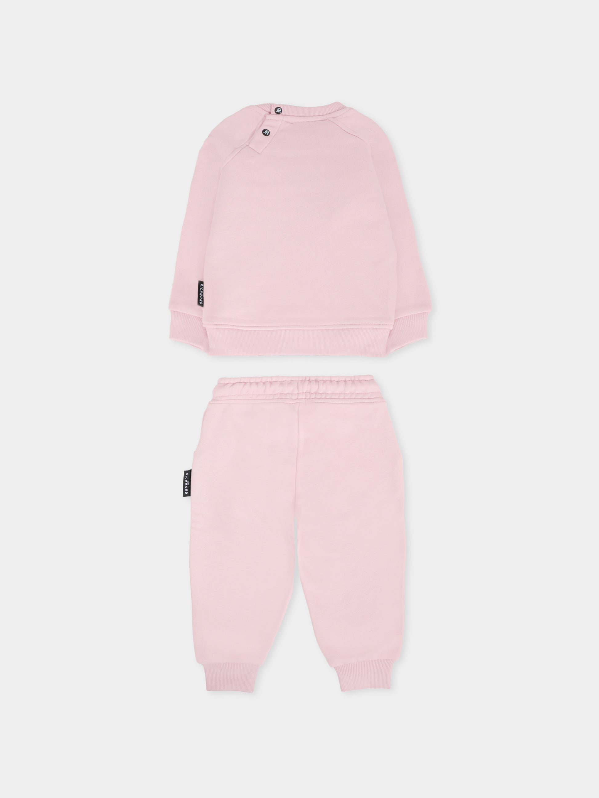 Completo lilla per neonata con logo,Richmond,RIA25018CF ORCHID ICE