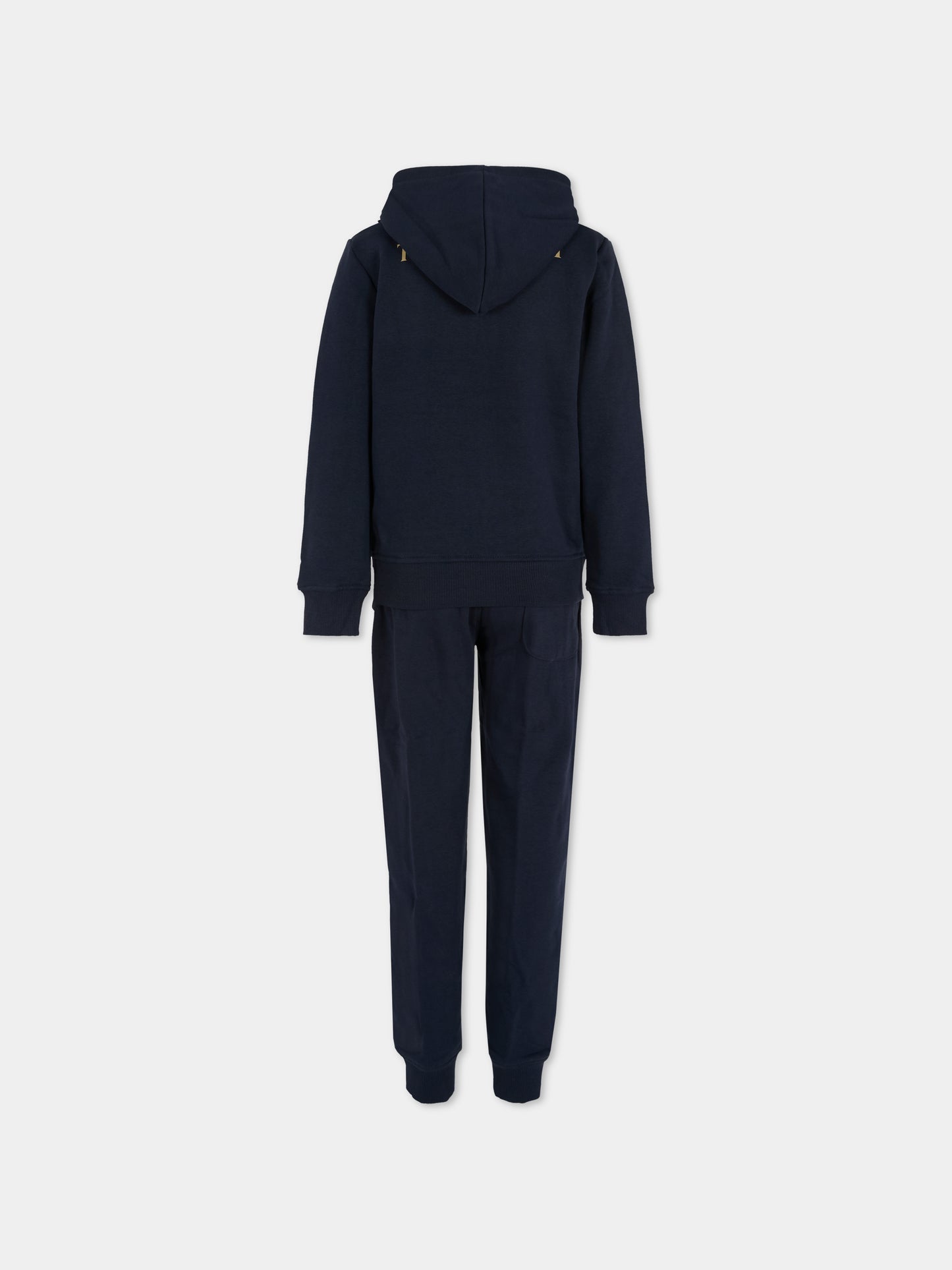 Completo blu per bambino con logo,Trussardi Junior,TBA25001CF PEACOAT