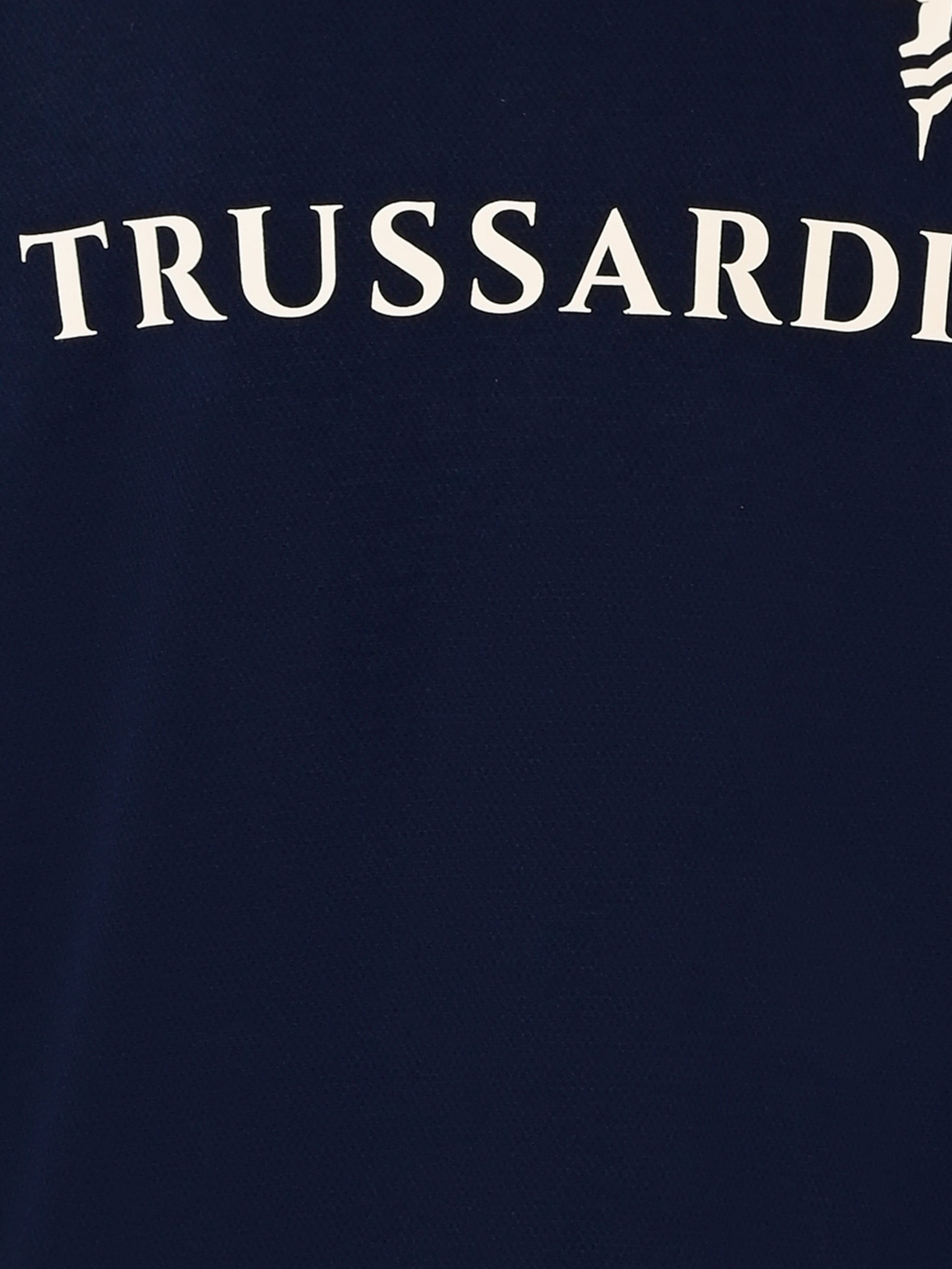 T-shirt blu per bambino con logo,Trussardi Junior,TBA25057TS PEACOAT