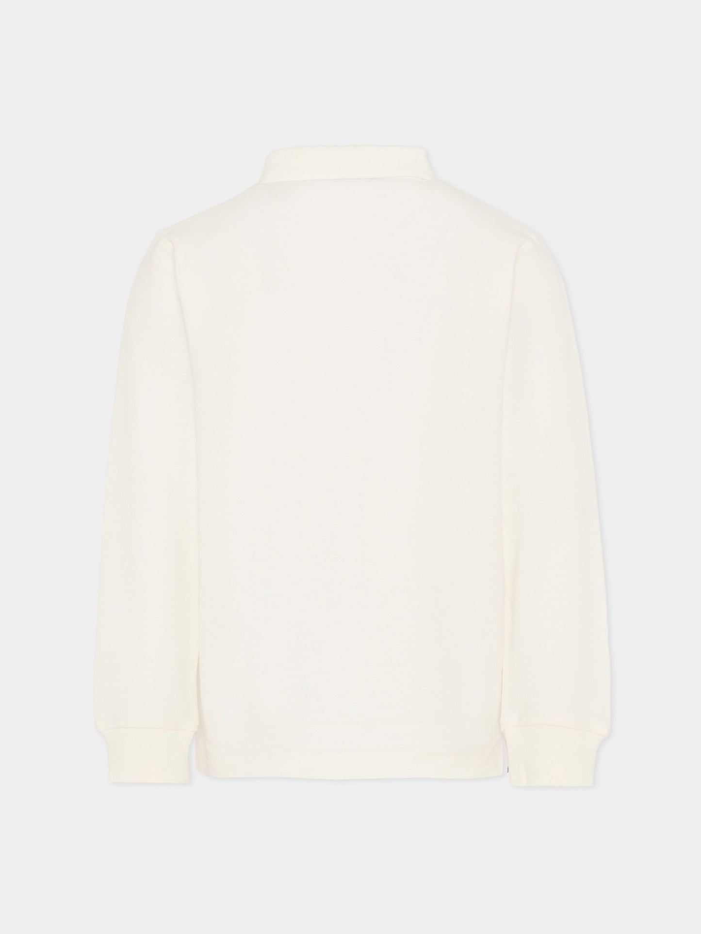 Polo avorio per bambino con logo,Trussardi Junior,TBA25013PO OFF-WHITE