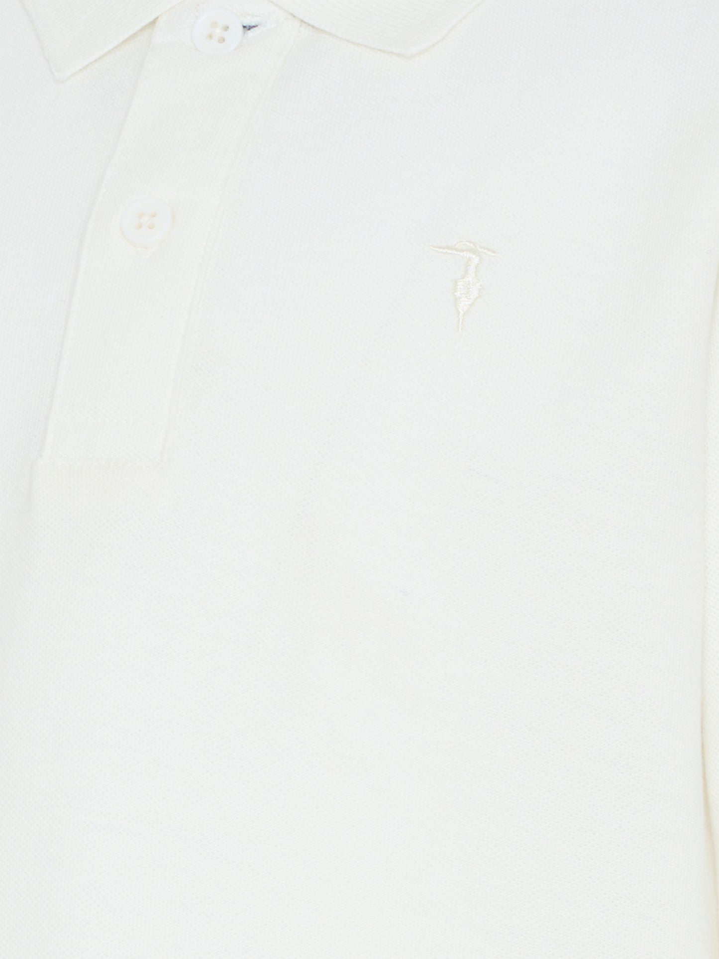 Polo avorio per bambino con logo,Trussardi Junior,TBA25013PO OFF-WHITE