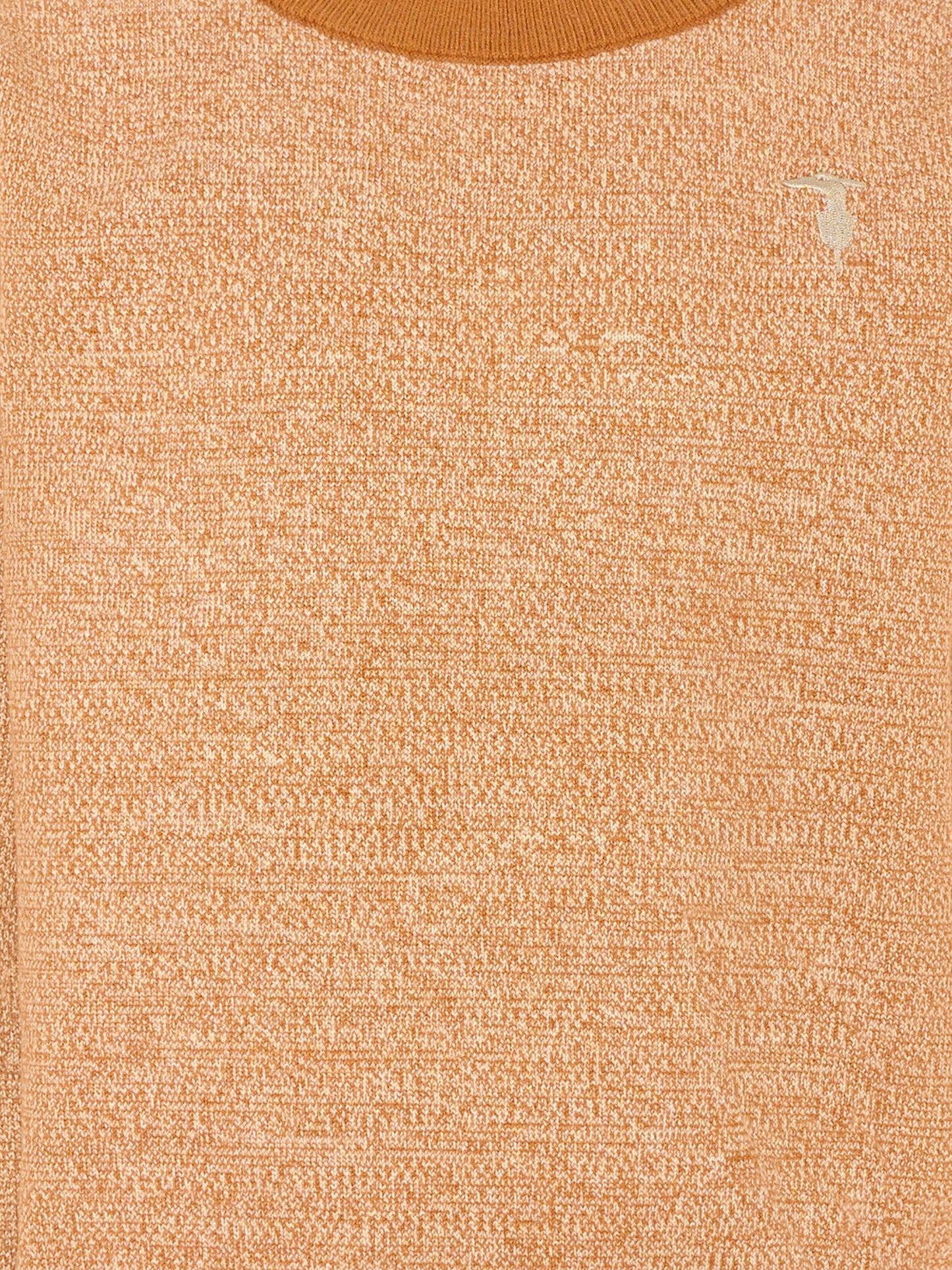 Maglione marrone per bambino con logo ricamato,Trussardi Junior,TBA25049MA ROASTED PECAN