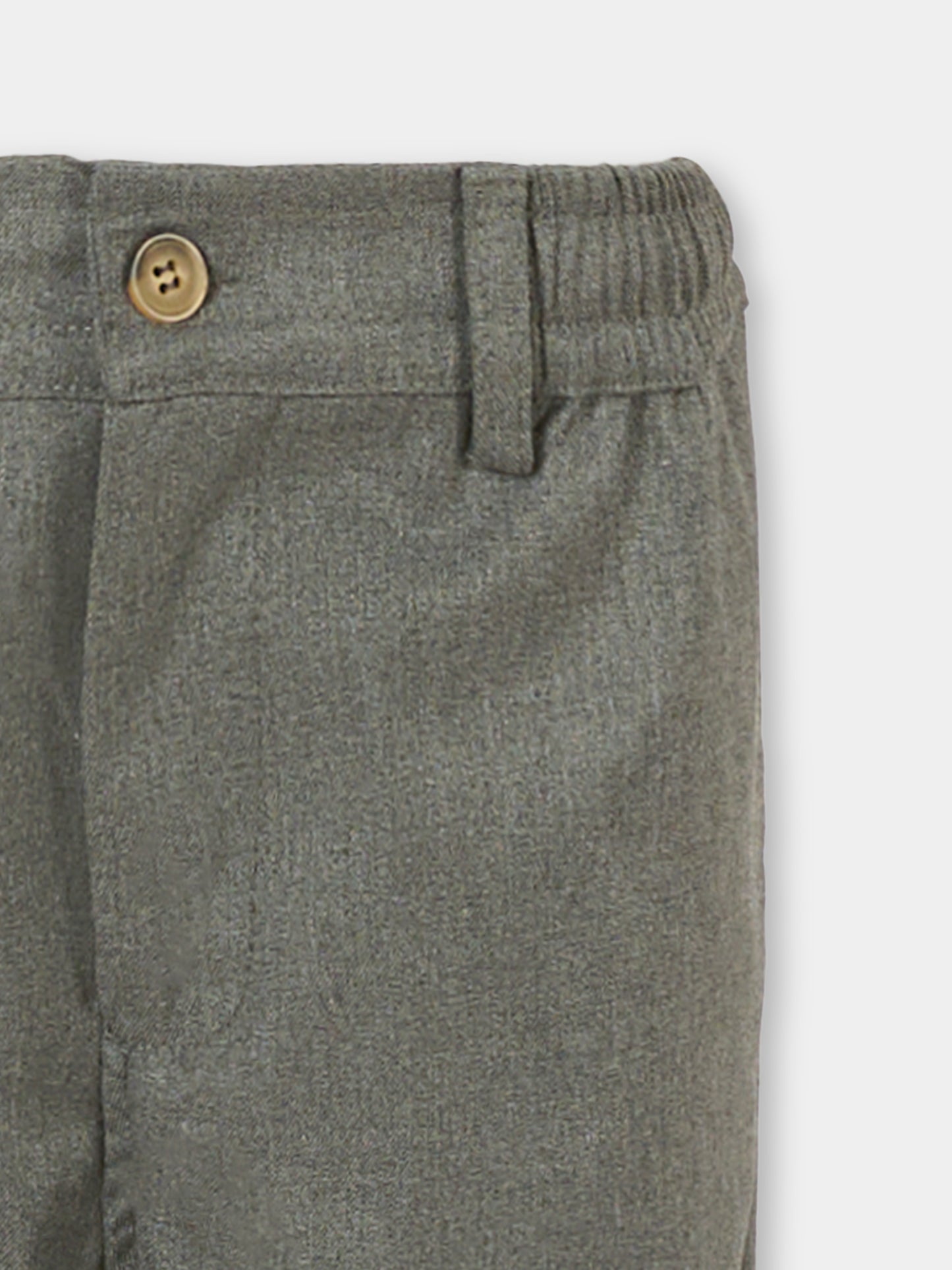 Pantaloni grigi per bambino con logo,Trussardi Junior,TBA25131PA GUNMETAL