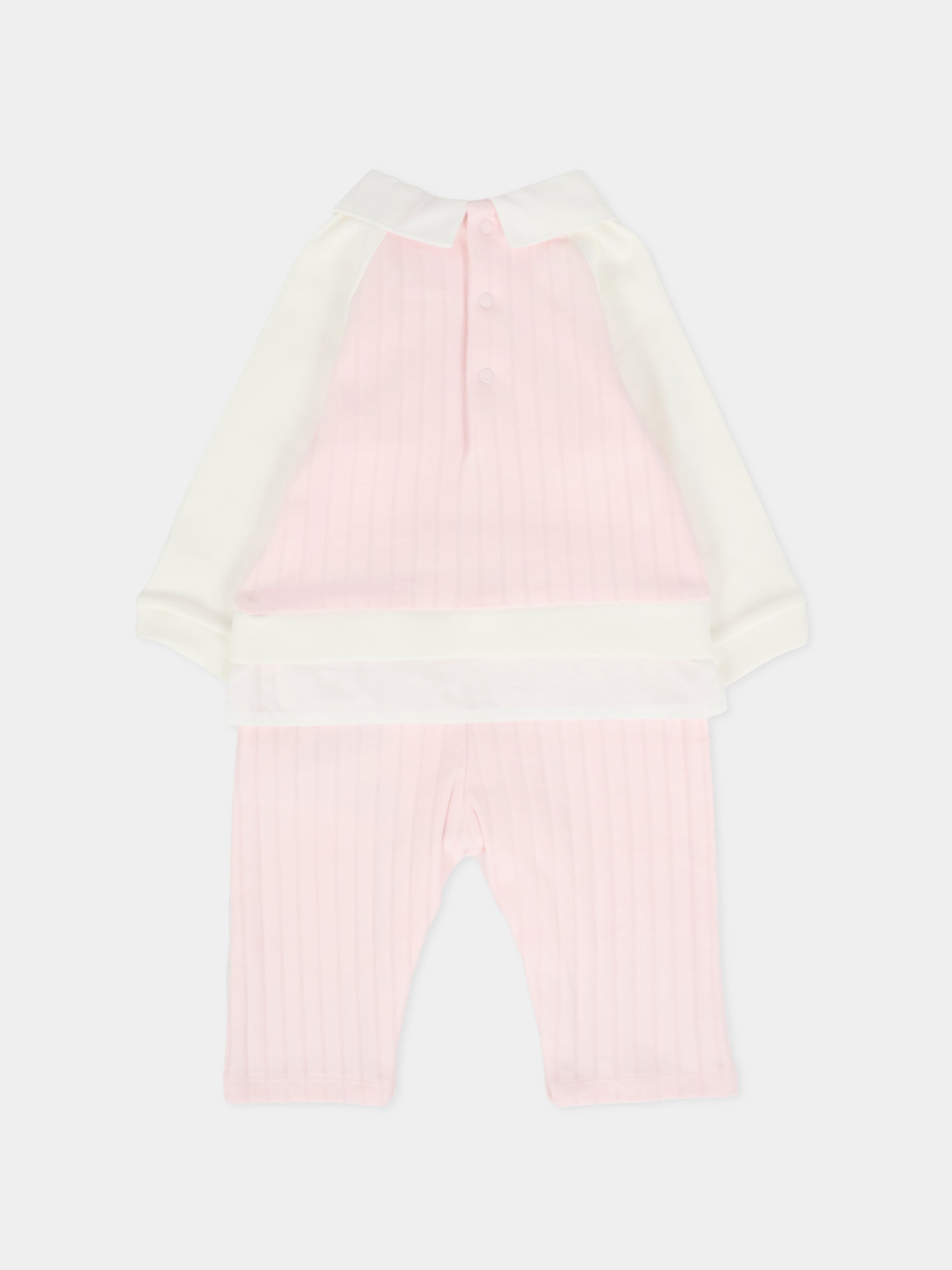 Tutina rosa per neonata con logo,Givenchy Kids,H30863 44Z