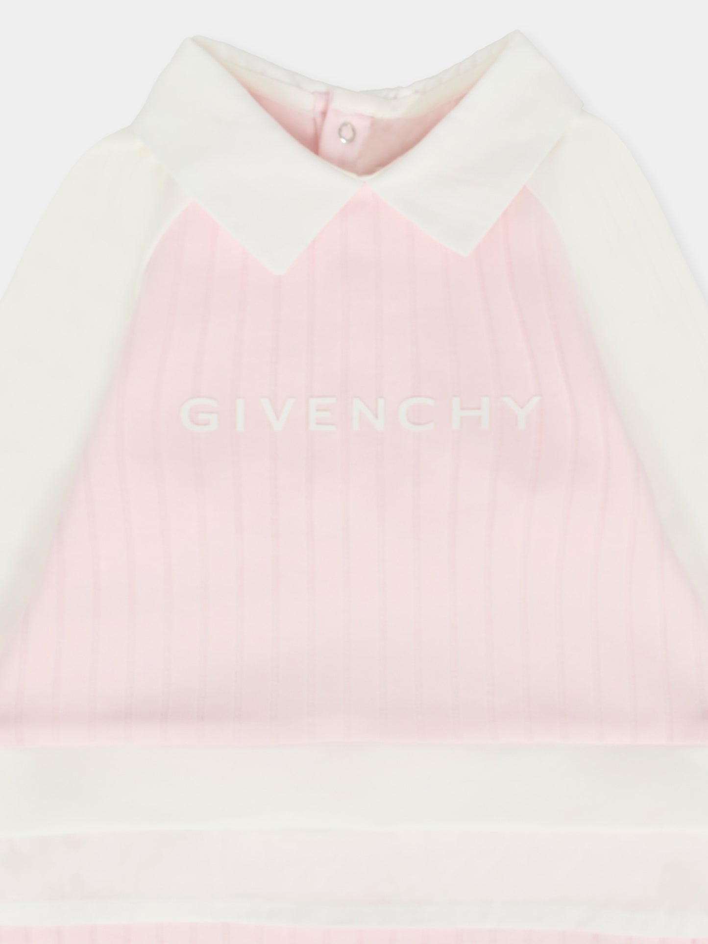 Tutina rosa per neonata con logo,Givenchy Kids,H30863 44Z