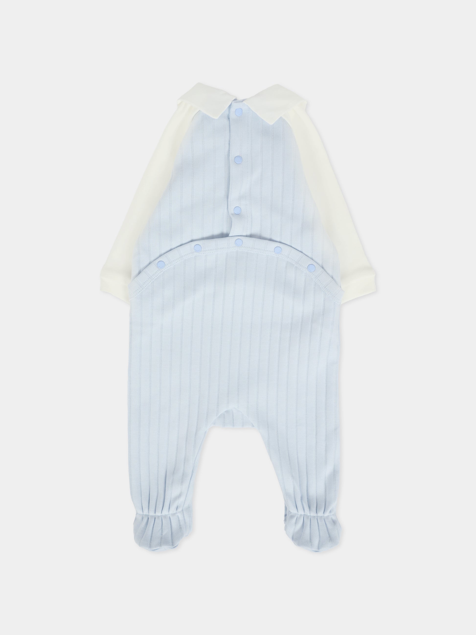 Set tutina celeste per neonato con logo,Givenchy Kids,H30864 771