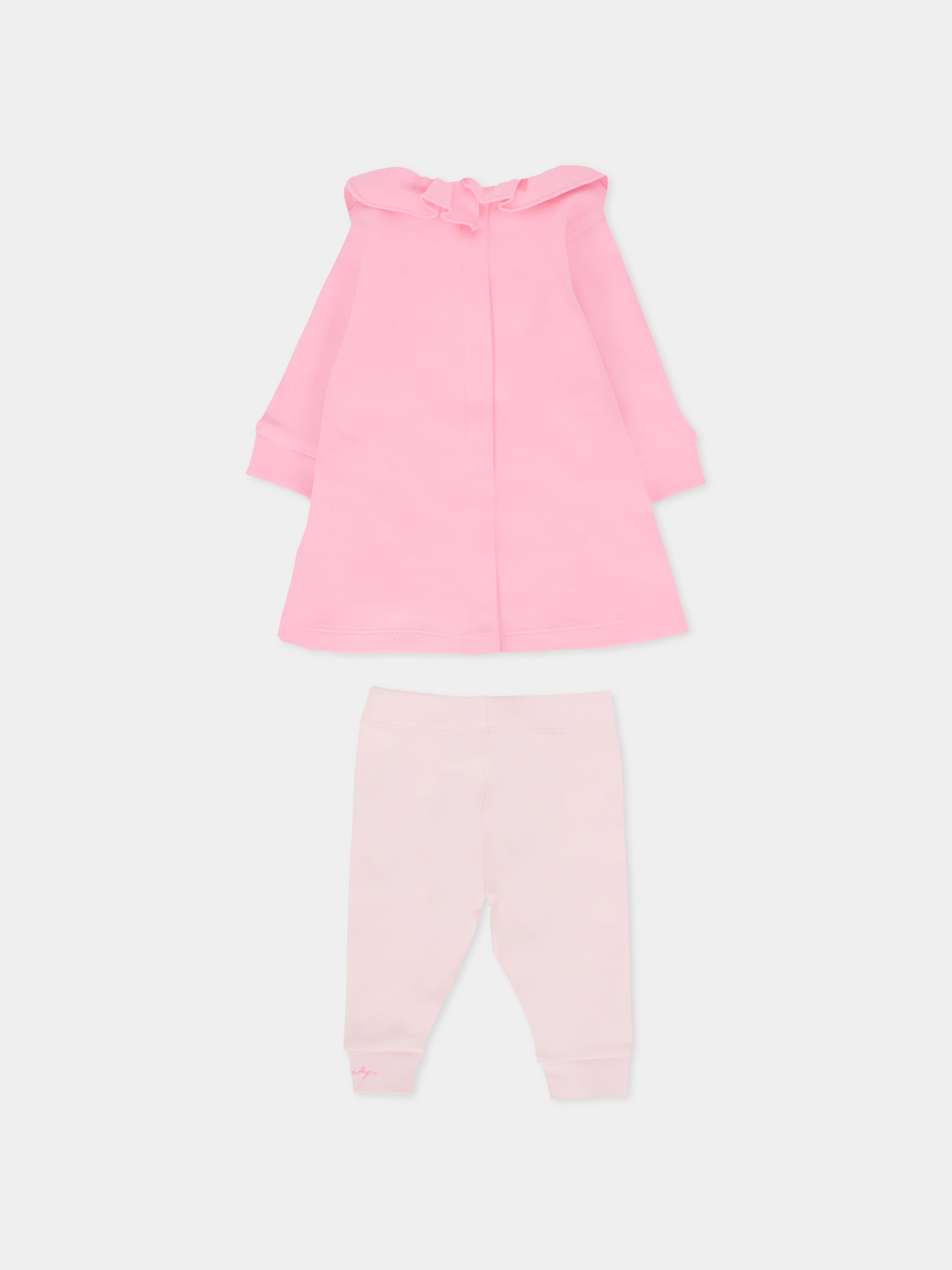 Completo nascita rosa per neonata con logo,Givenchy Kids,H30870 465