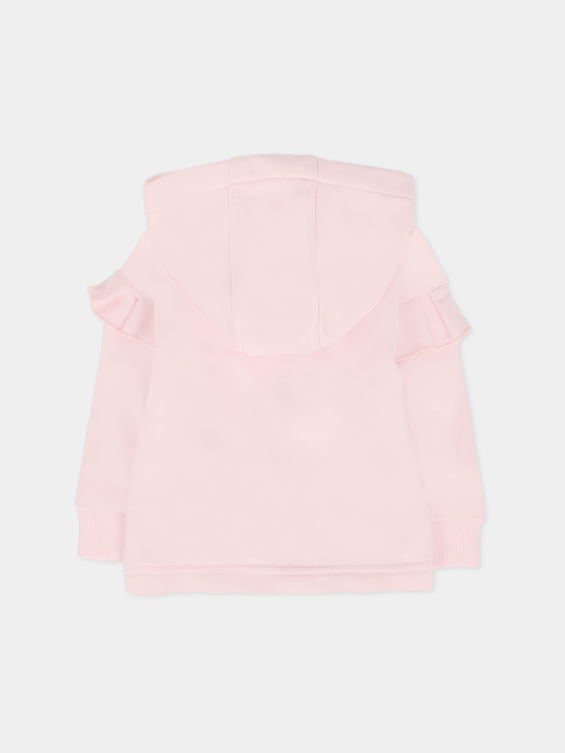 Felpa rosa per neonata con logo,Givenchy Kids,H30898 44Z