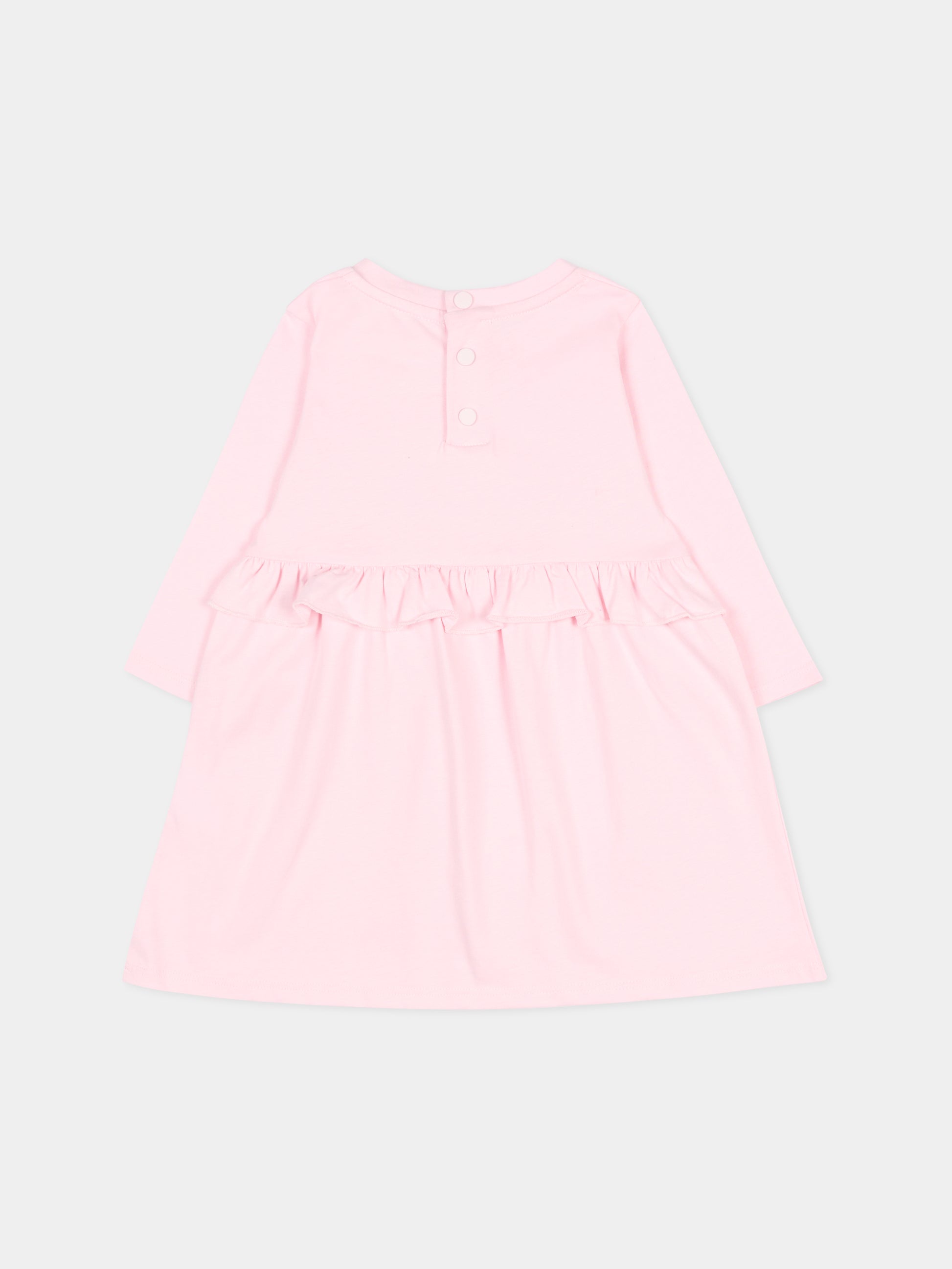 Vestito rosa per neonata con logo,Givenchy Kids,H30899 44Z