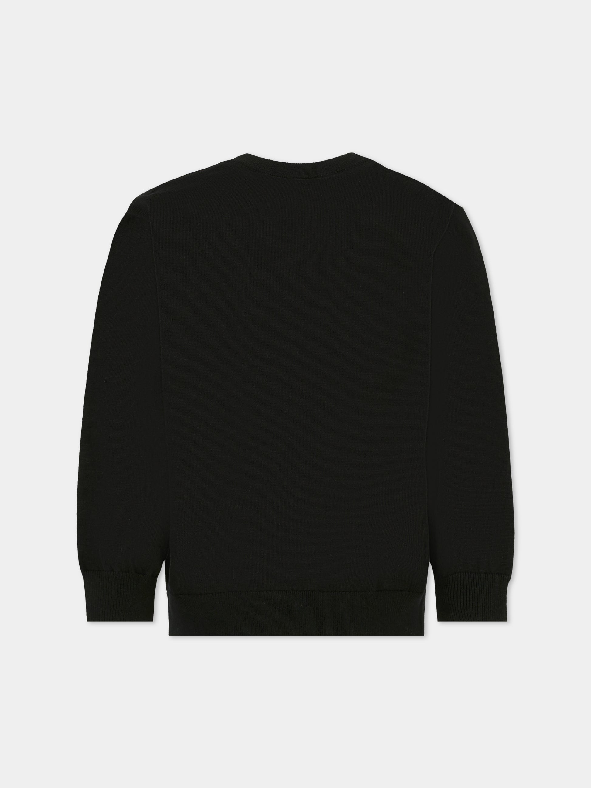 Maglione nero per bambino con logo,Givenchy Kids,H30947 09B