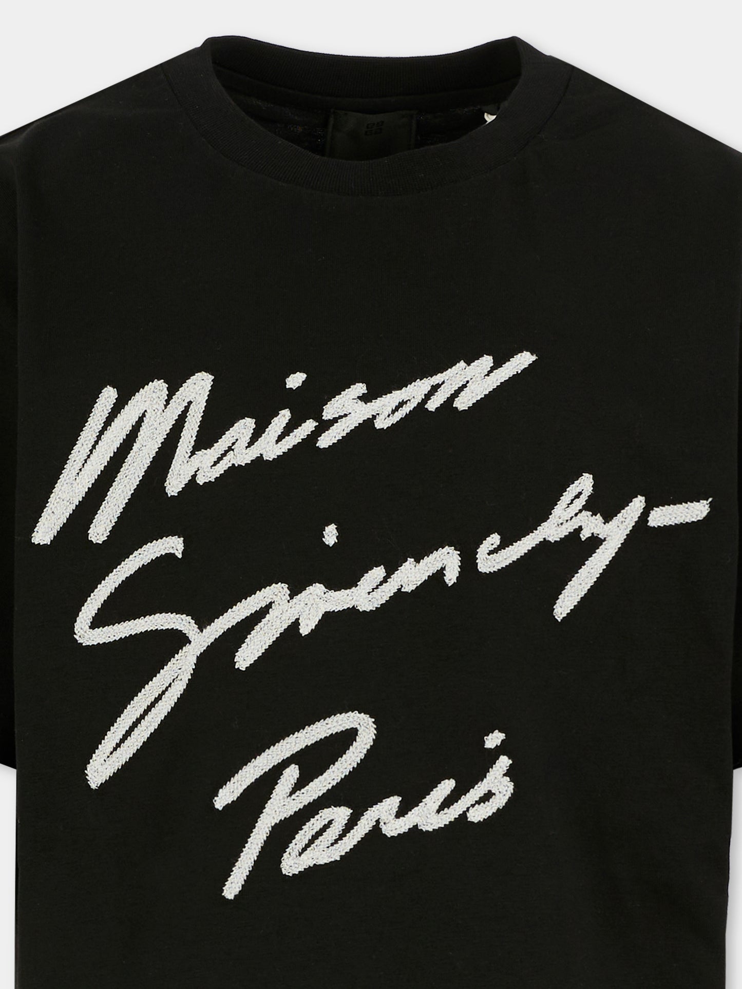 T-shirt nera per bambino con logo,Givenchy Kids,H30951 09B