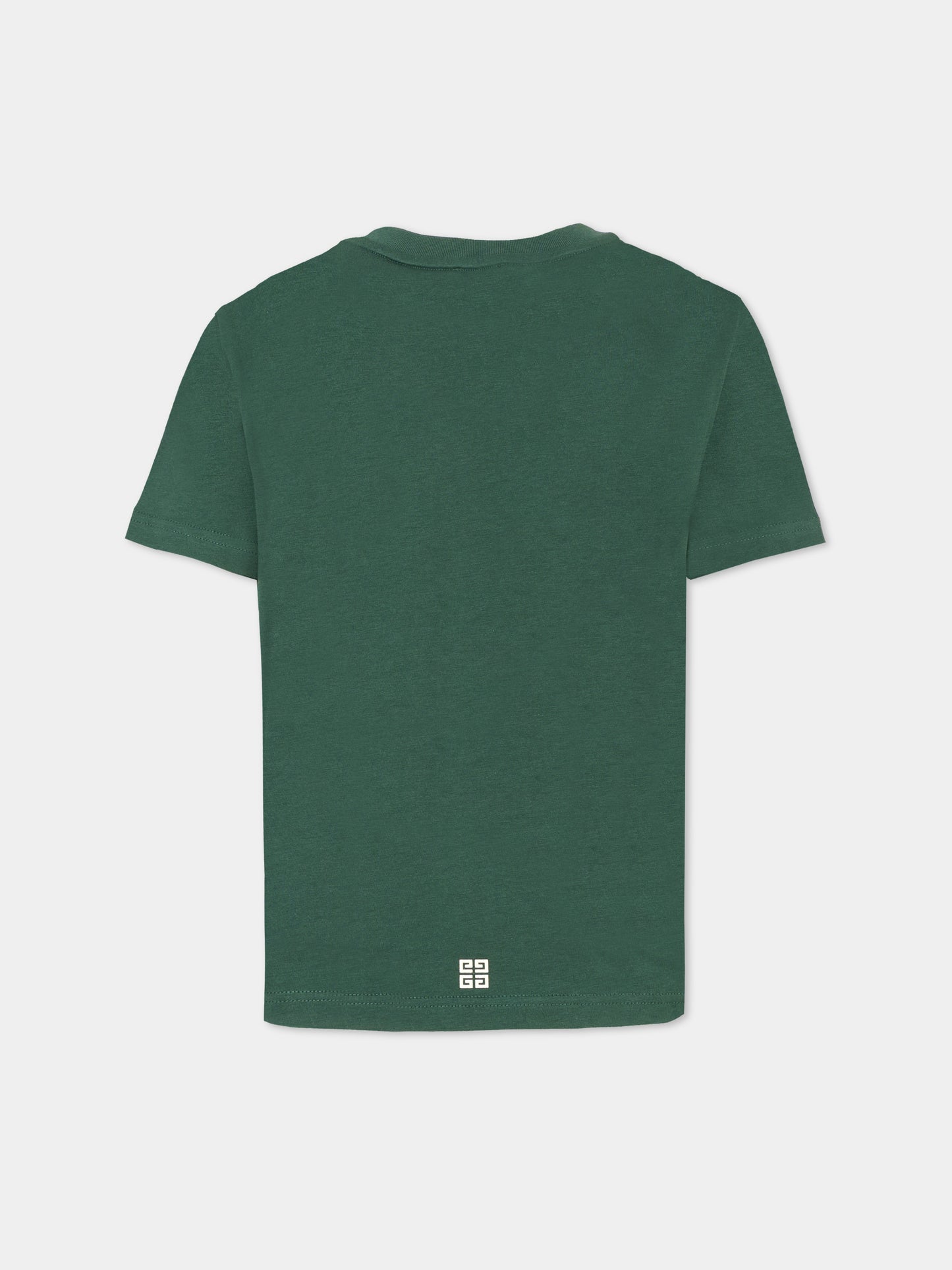 T-shirt verde per bambini con logo,Givenchy Kids,H30952 672
