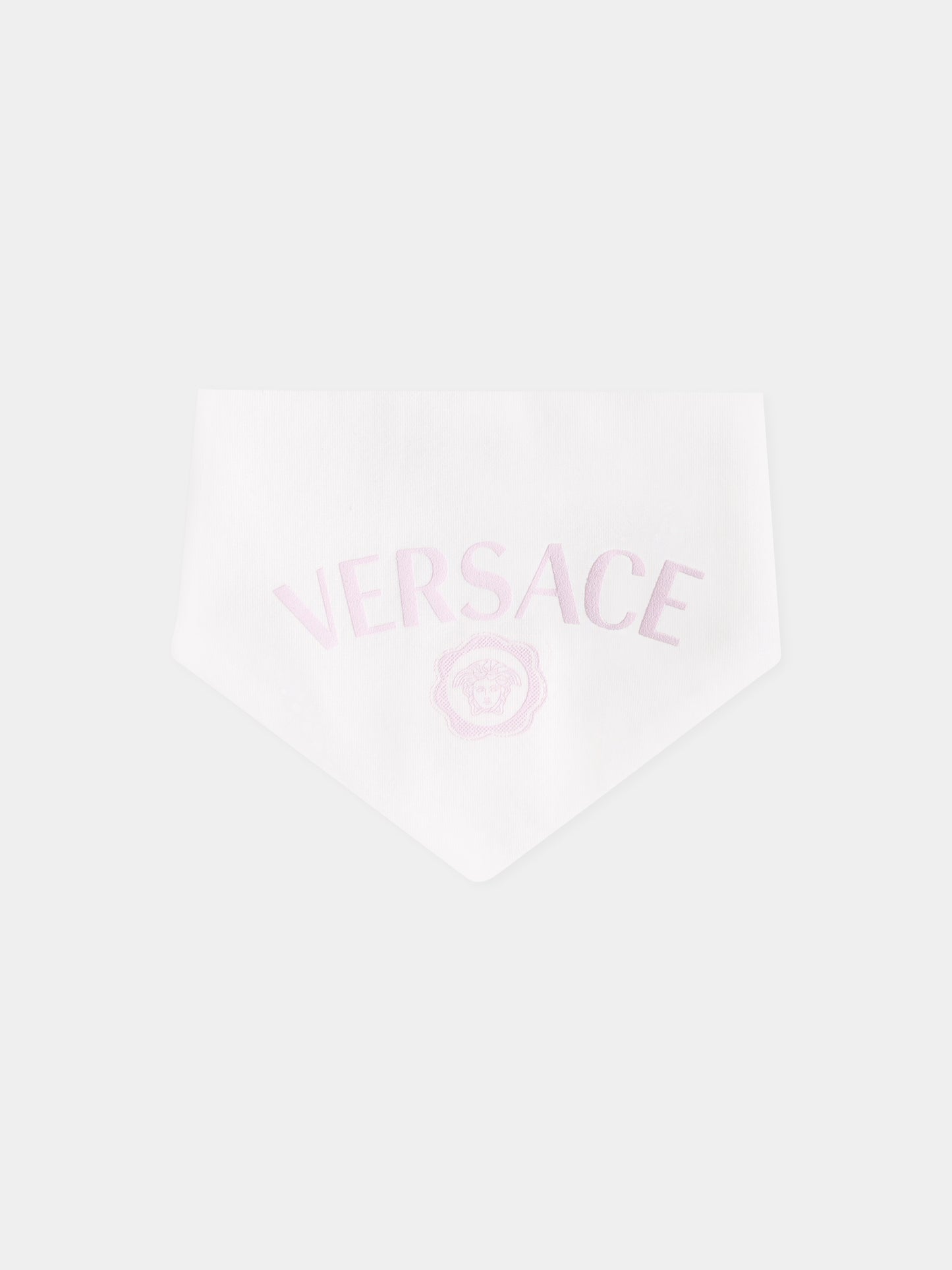 Set tutina avorio e rosa con Medusa per neonata,Versace,1020944 1A15224 2PW30