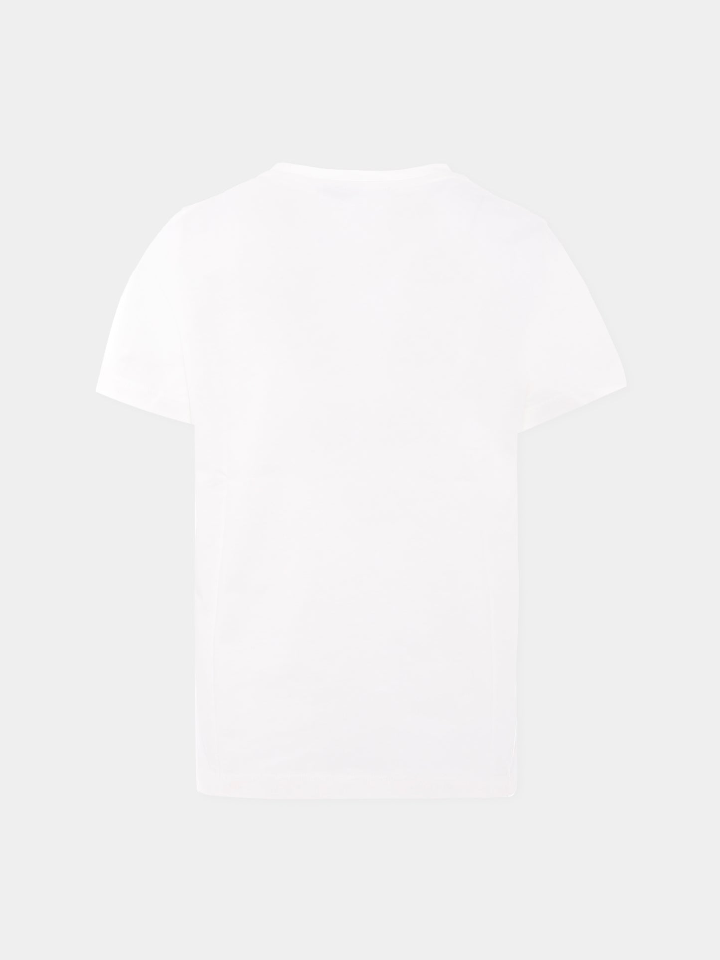 T-shirt bianca con '90 vintage logo e spille per bambini,Versace,1018342 1A14910 2W100