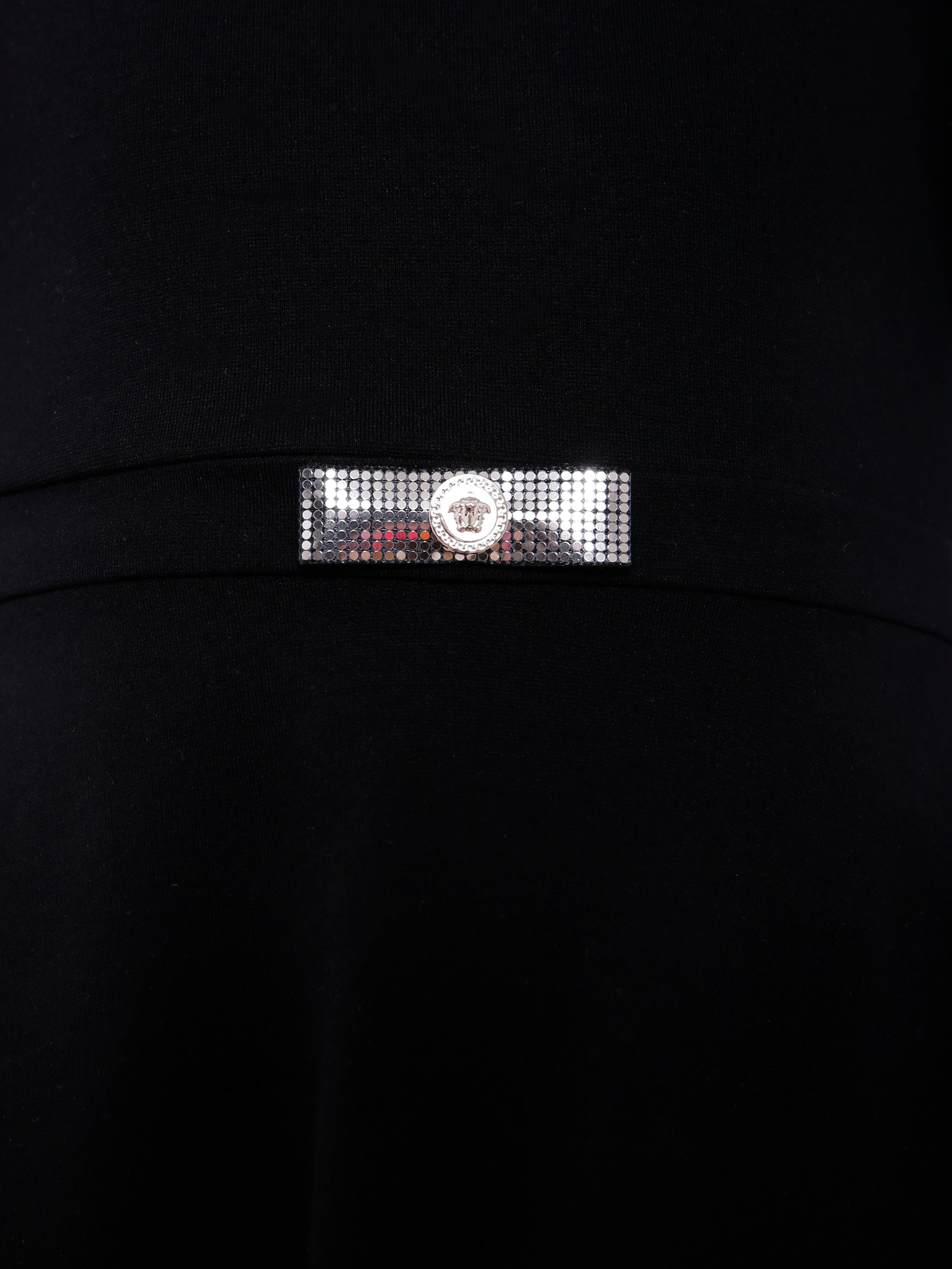 Vestito nero  Gianni Ribbon  per bambina,Versace,1018605 1A15351 2B900