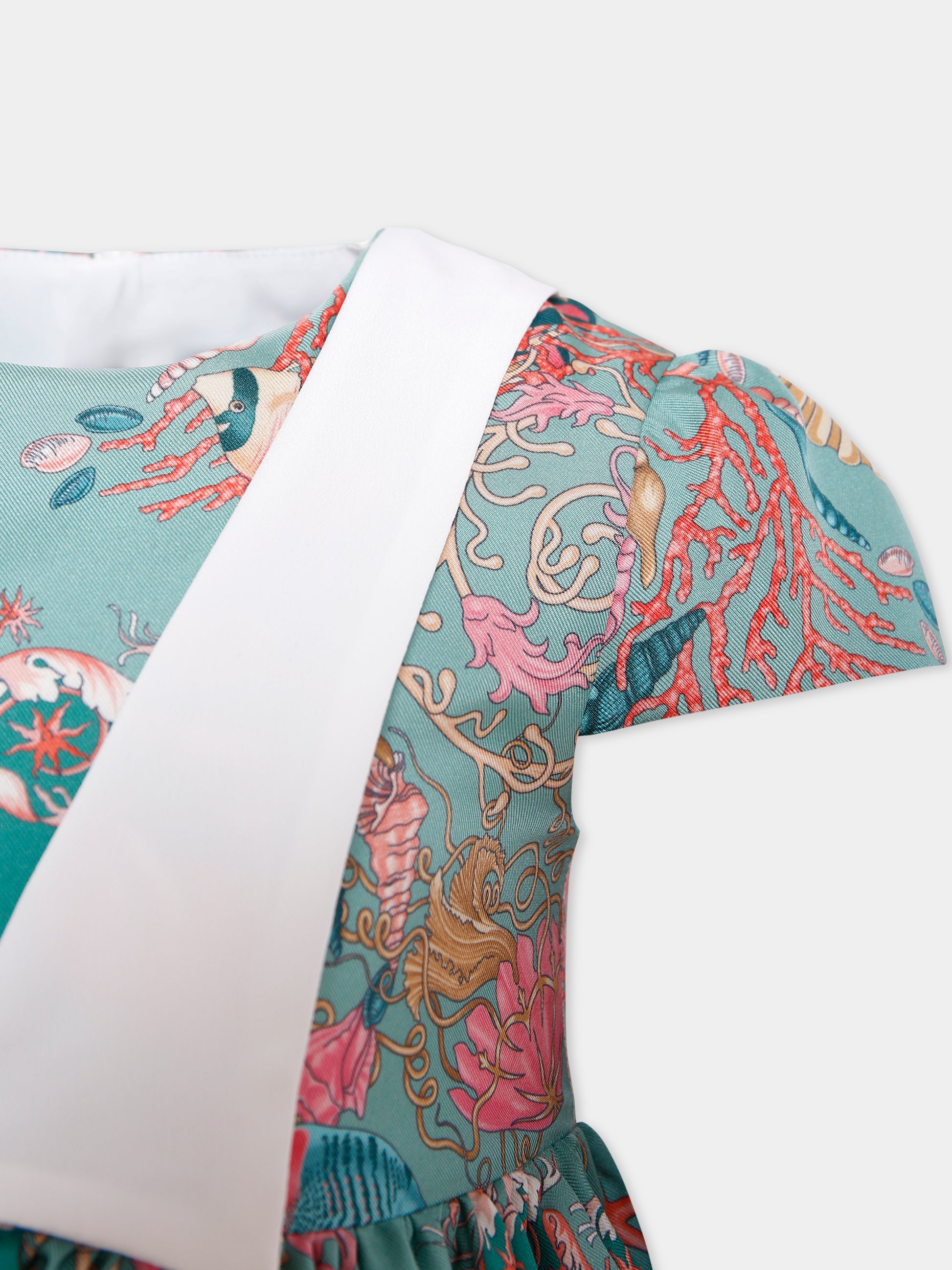 Vestito multicolor La Vacanza per bambina,Versace,1021028 1A15352 6G700