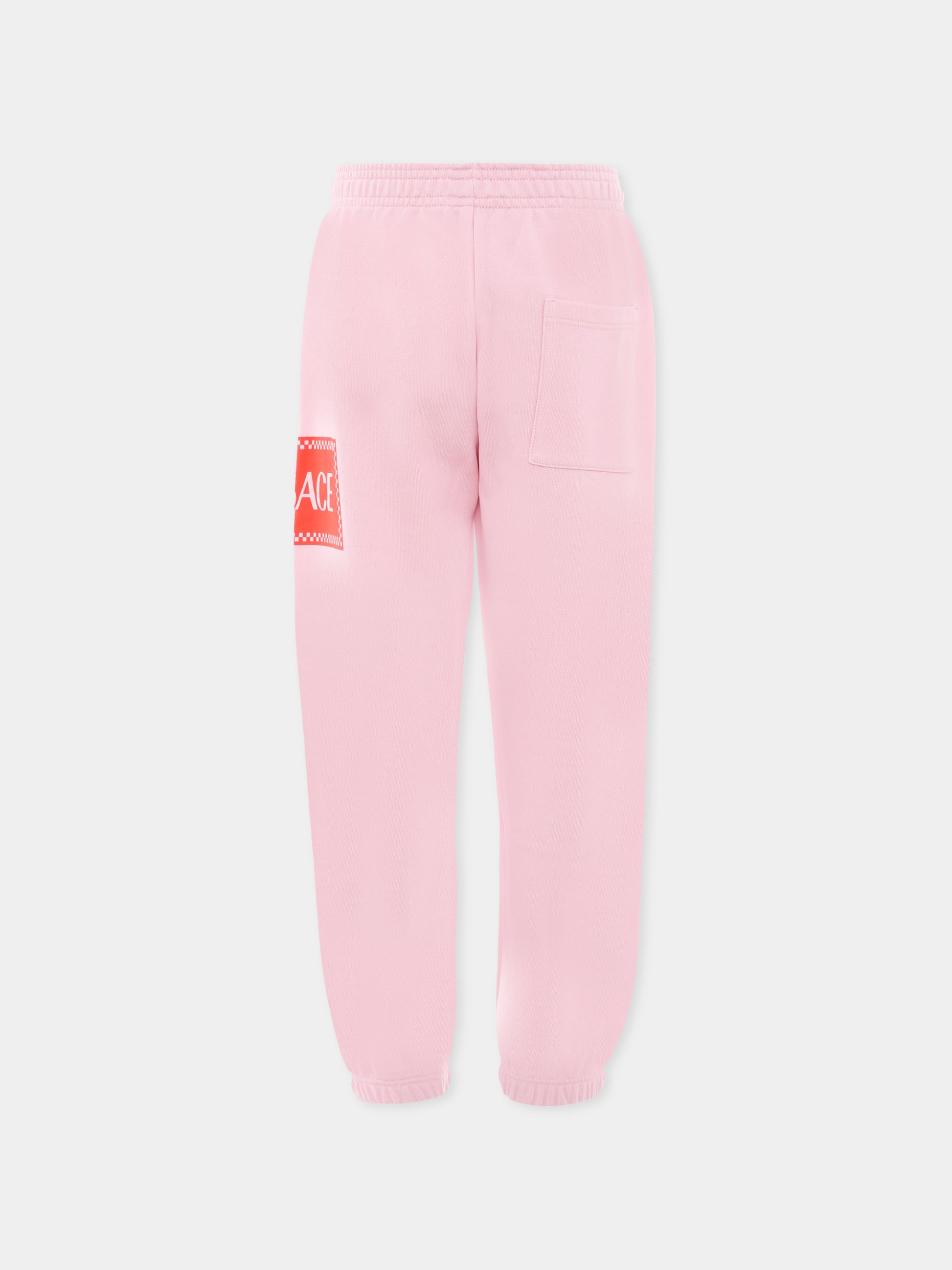 Pantaloni sportivi rosa con '90s vintage logo per bambina,Versace,1021069 1A13182 2PZ60