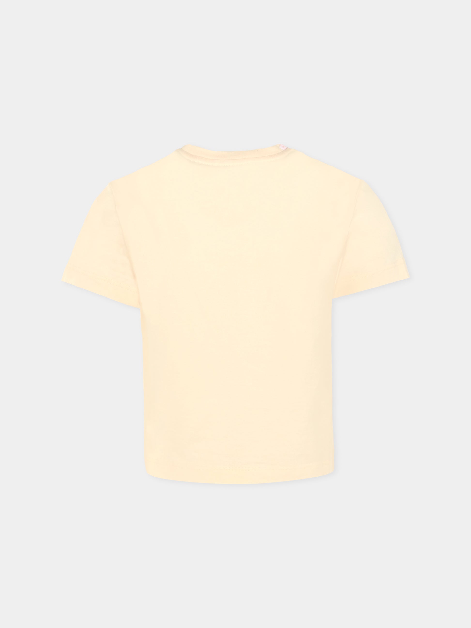 T-shirt rosa per bambina con ricamo DG,Dolce & Gabbana Kids,L5JTNK G7PKU F0210