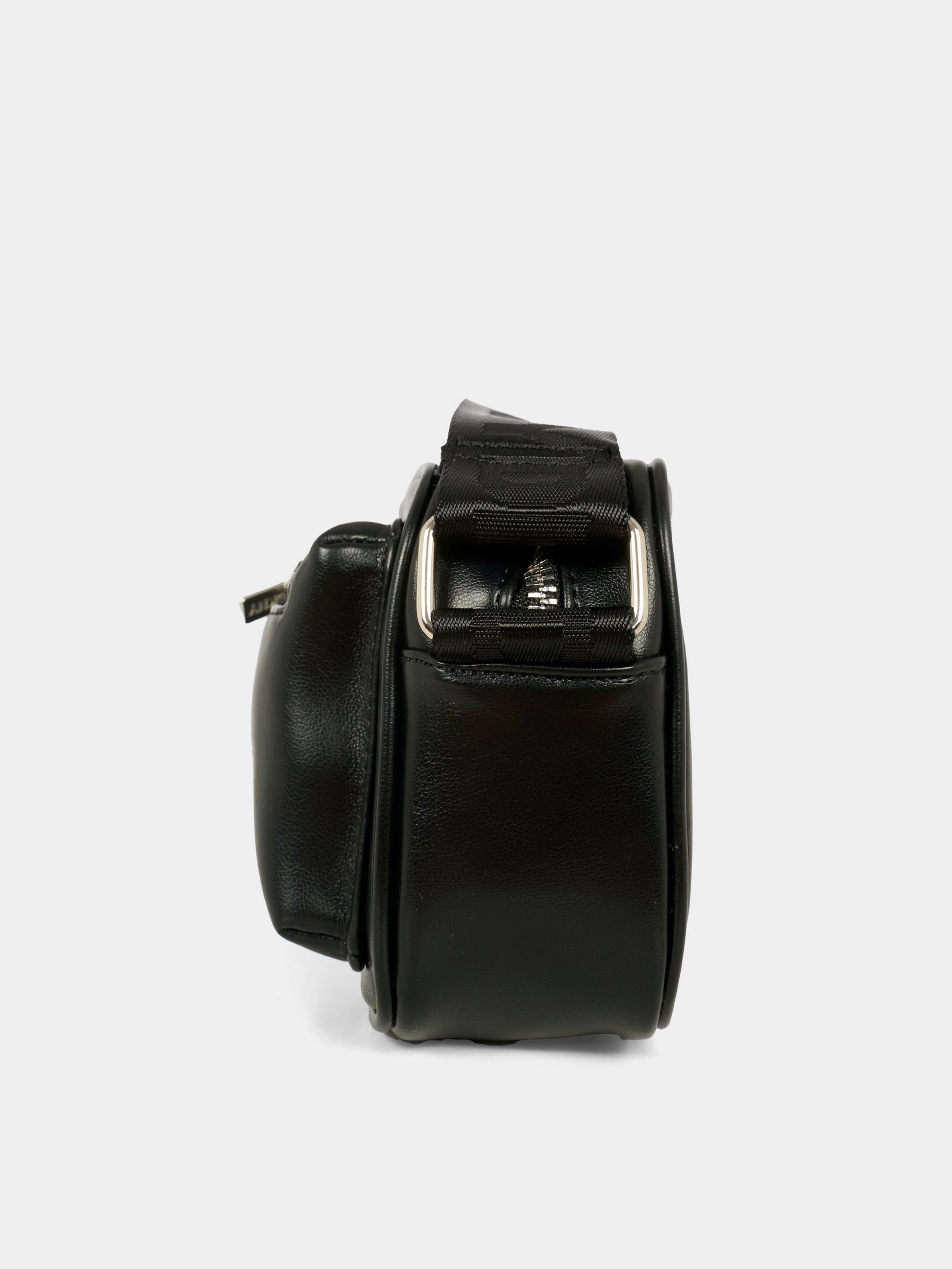 Borsa nera per bambina con logo argentato,Dkny,D62474 09B