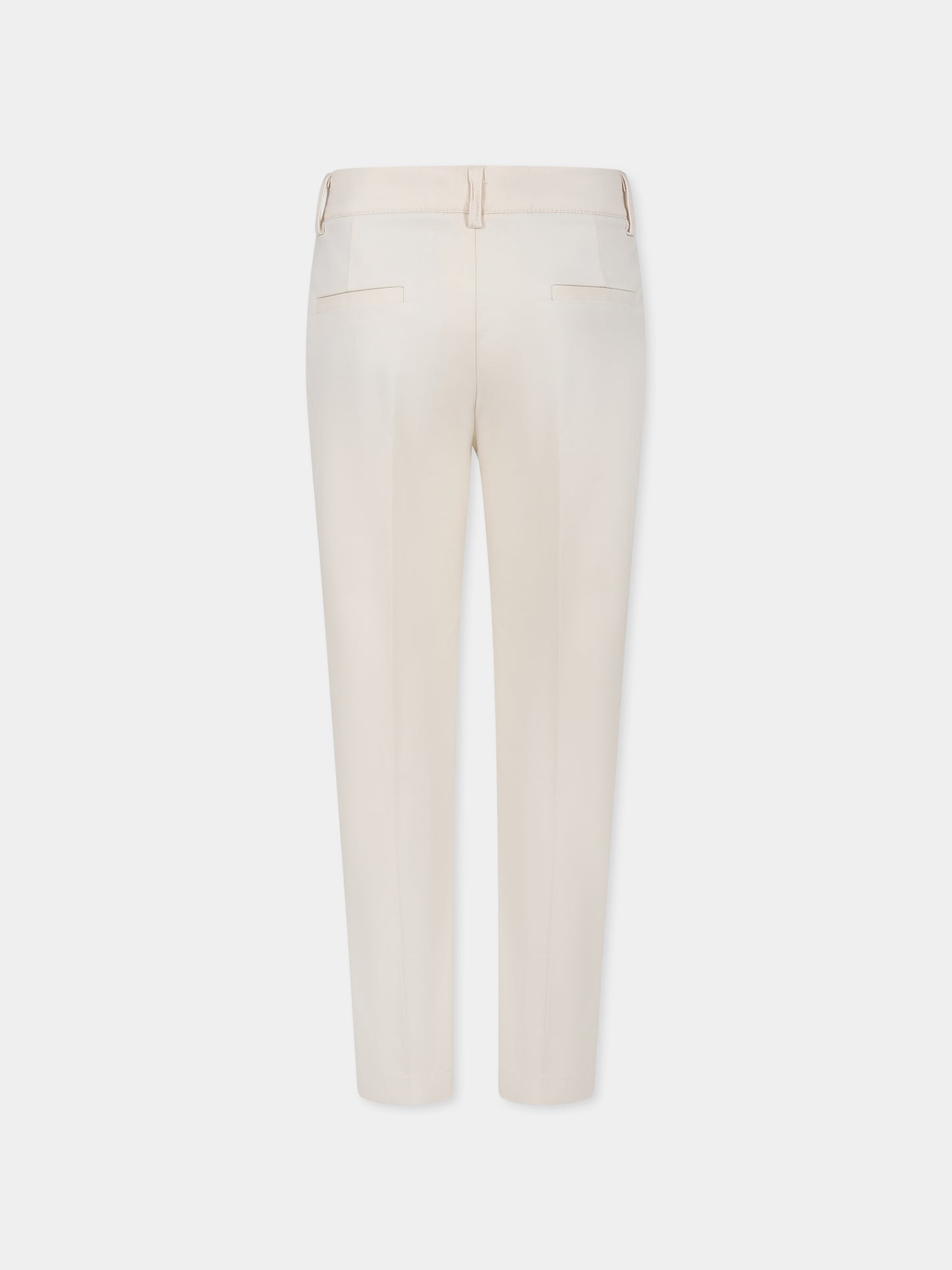 Pantaloni avorio per bambino,Trussardi Junior,TBP25022PA BUTTER