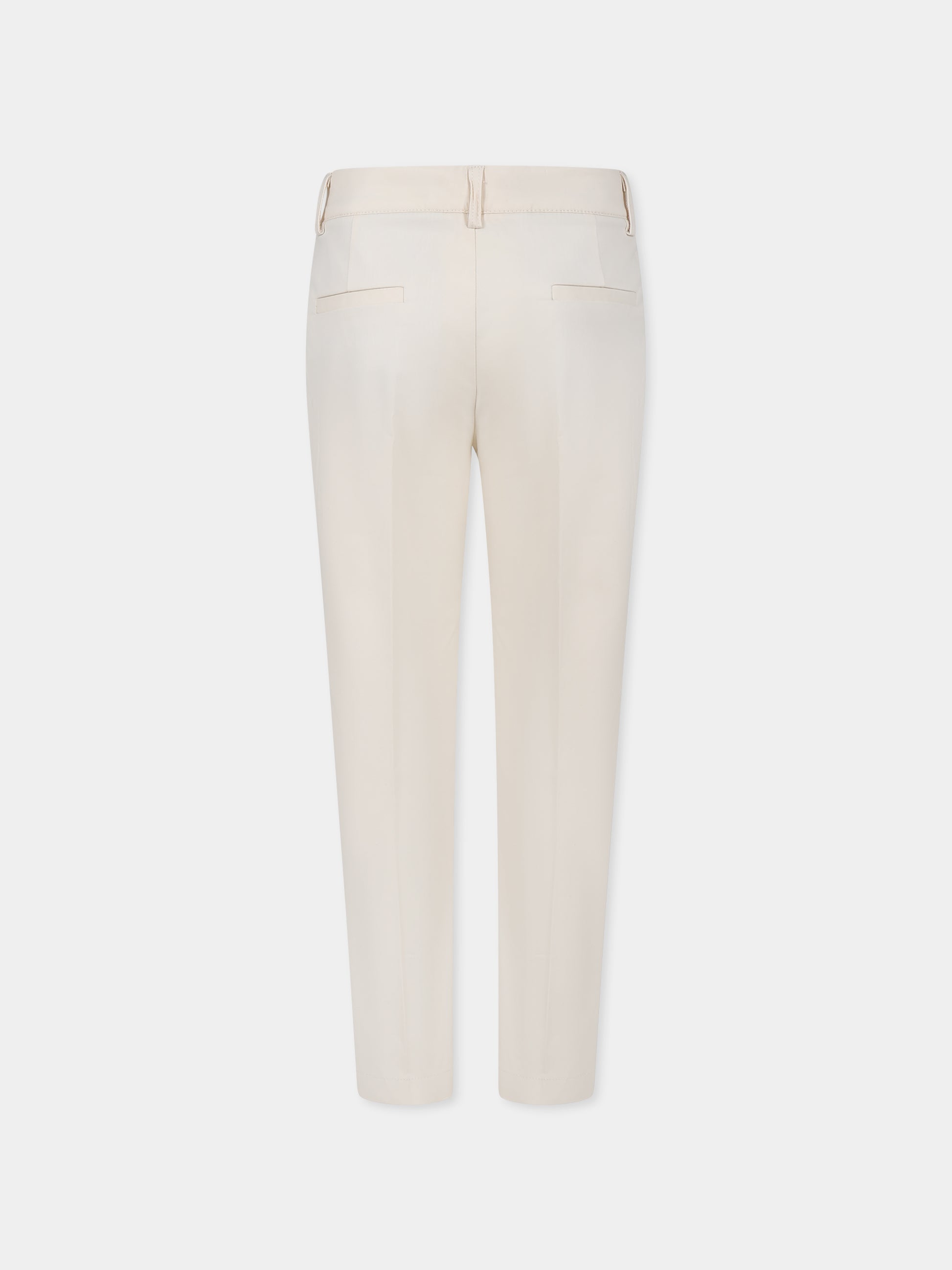 Pantaloni avorio per bambino,Trussardi Junior,TBP25022PA BUTTER