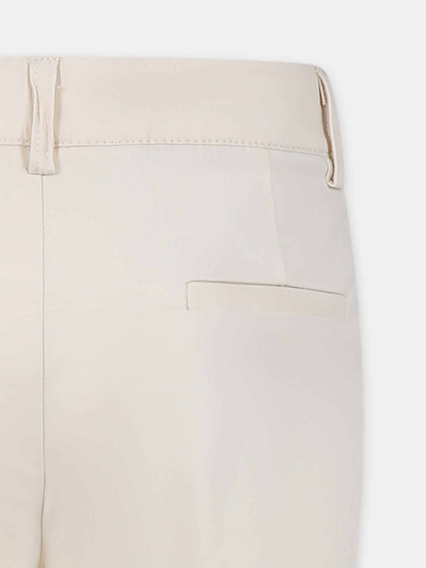 Pantaloni avorio per bambino,Trussardi Junior,TBP25022PA BUTTER
