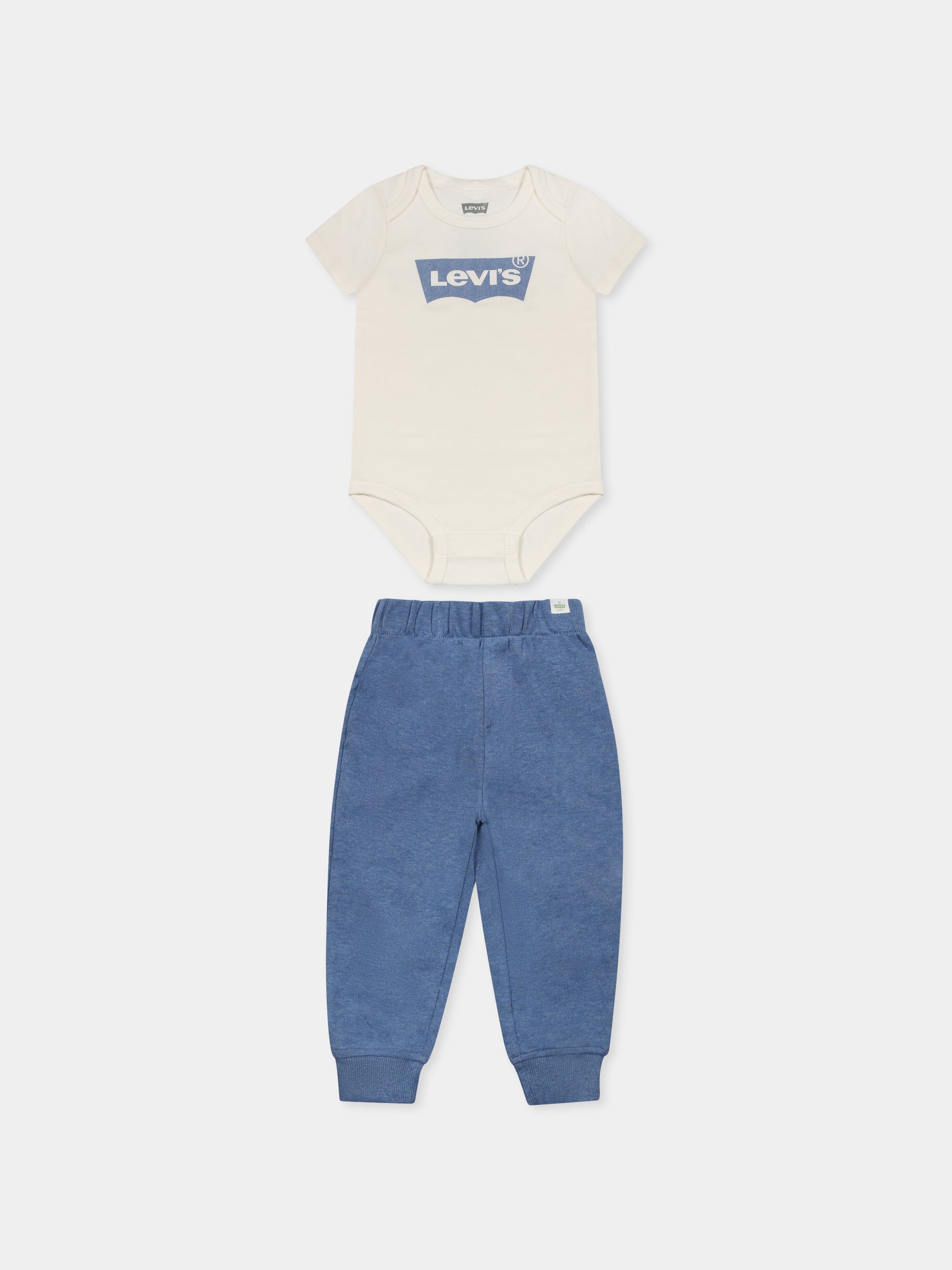 Completo blu per neonato con logo,Levi's Kids,6EK336 W0E