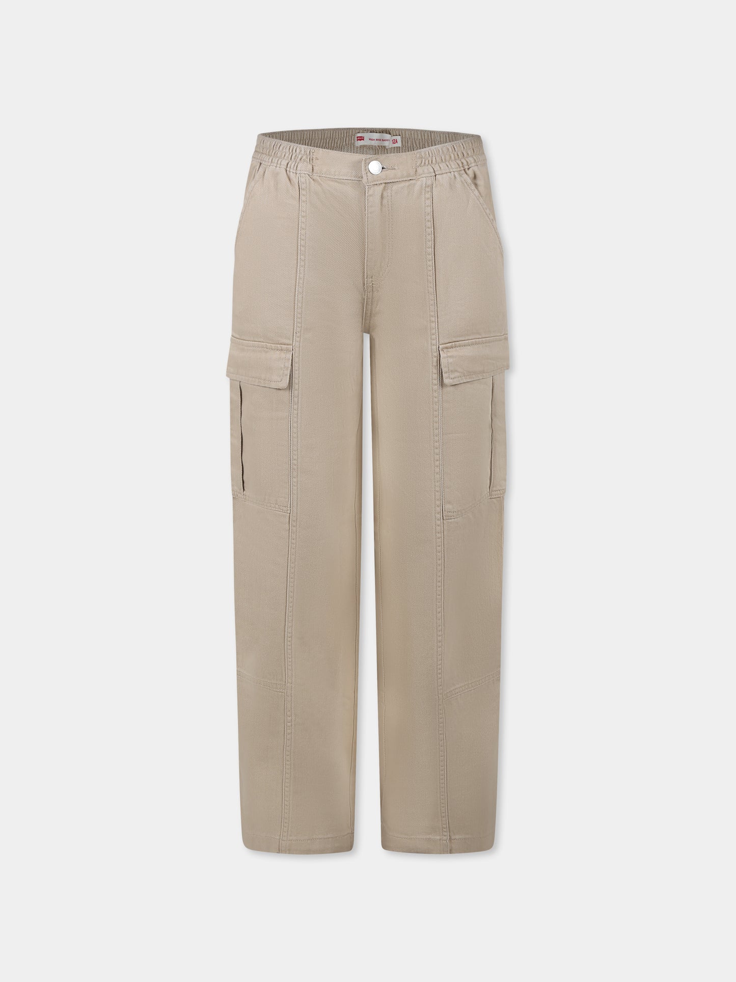 Pantaloni beige per bambina,Levi's Kids,4EL019 A20
