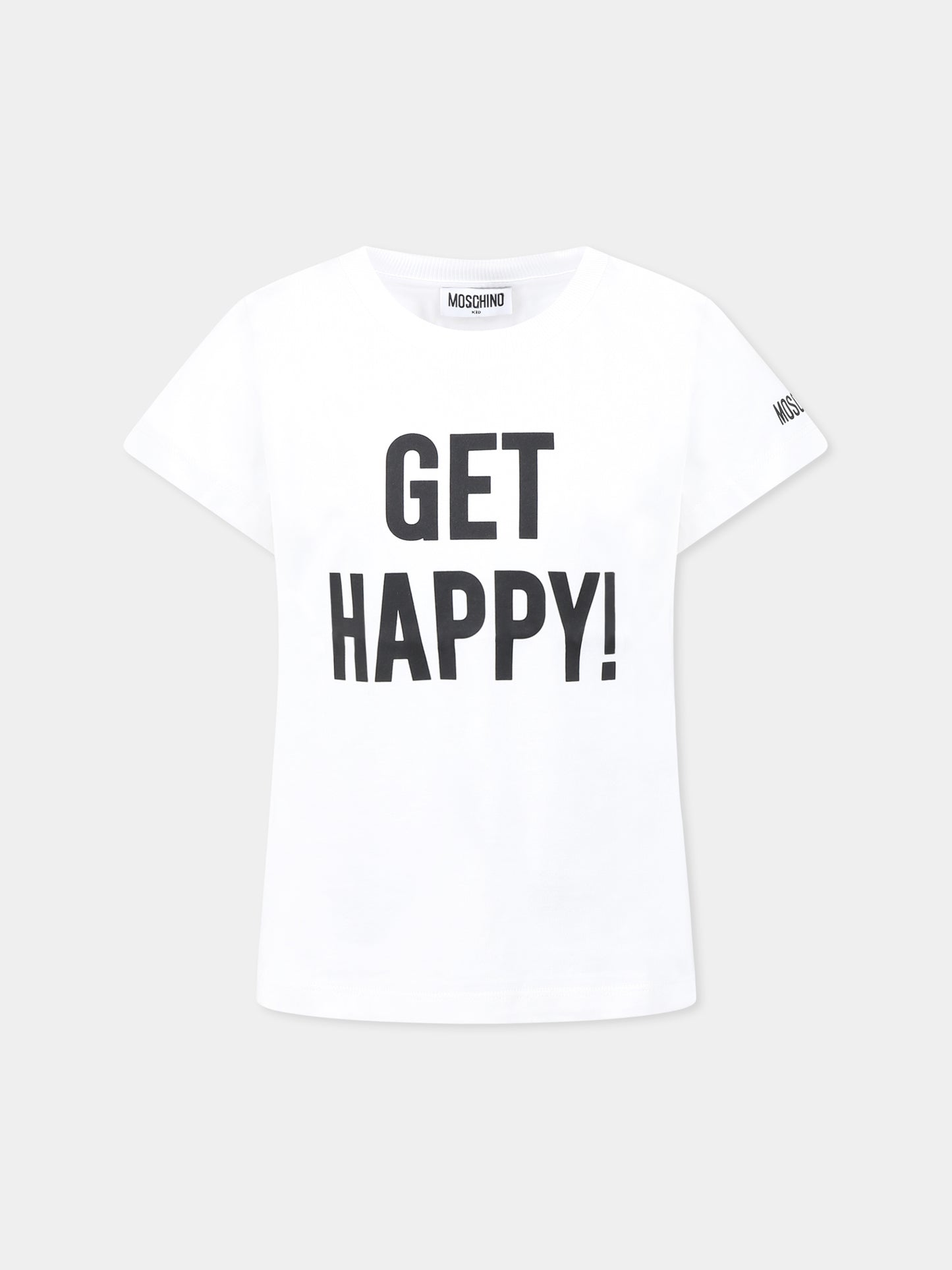 White t-shirt for girl with writing