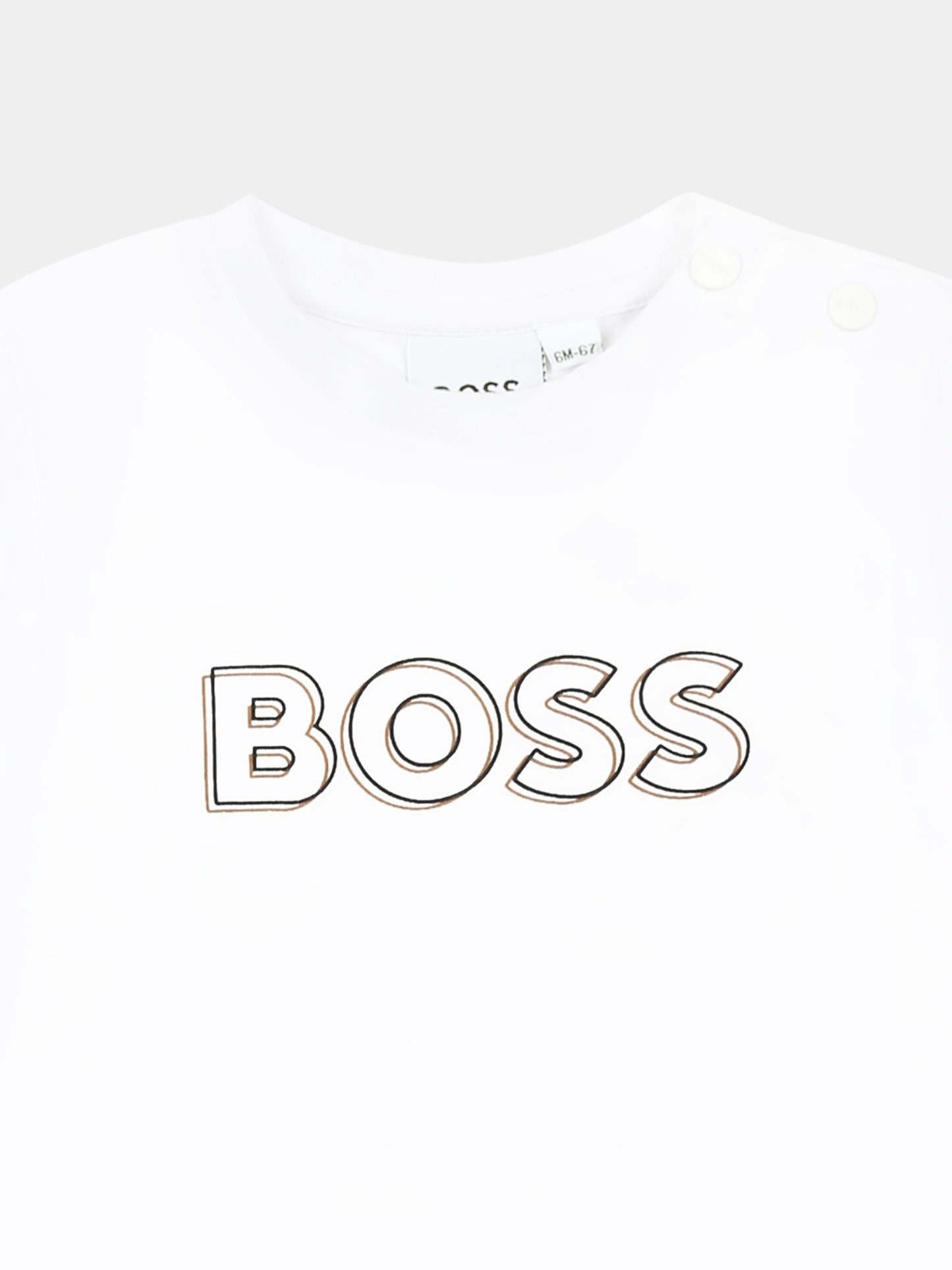 Completo nero per neonato con logo,Boss,J51608 09B