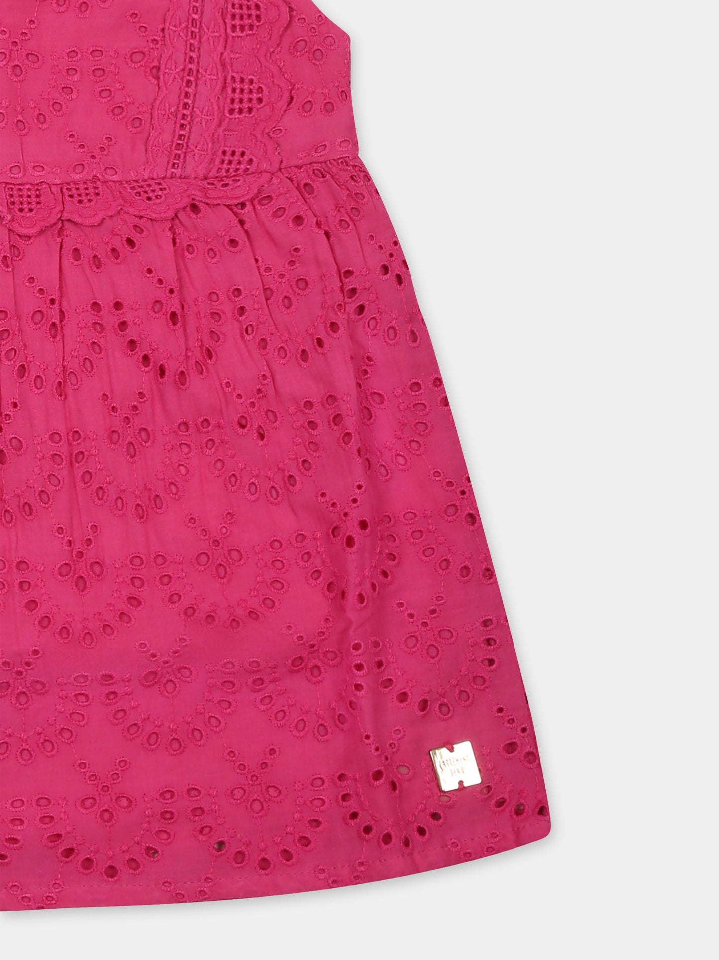 Vestito fucsia per neonata con logo,Carrement Beau,Y30088 49M