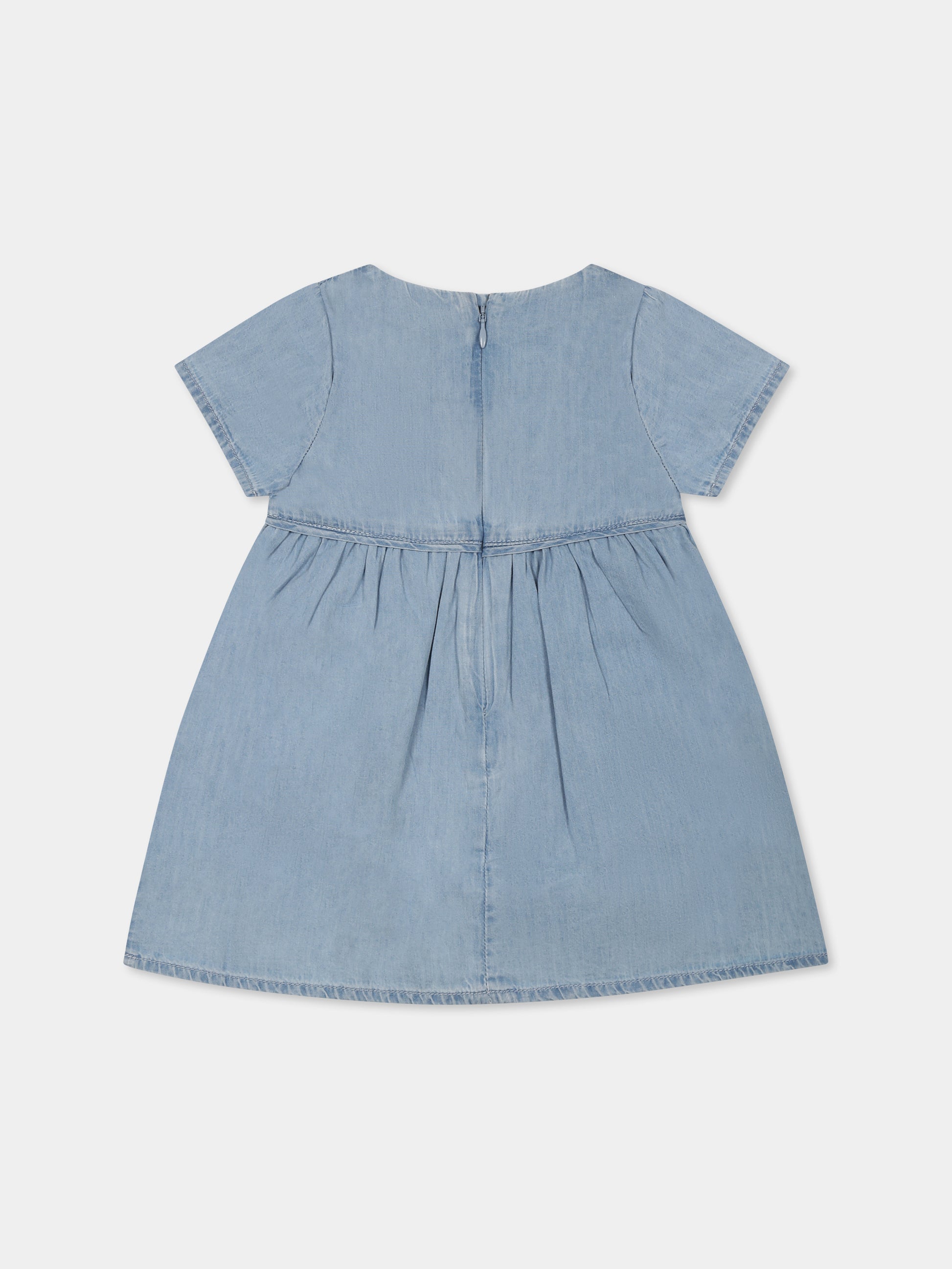 Vestito denim per neonata con cuore,Carrement Beau,Y30089 Z10