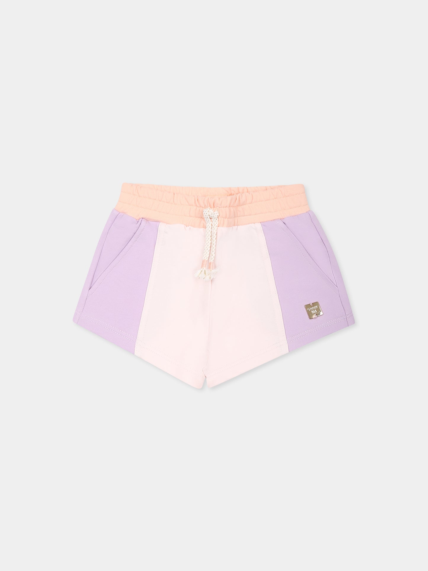 Shorts rosa per neonata con logo,Carrement Beau,Y30108 Z41