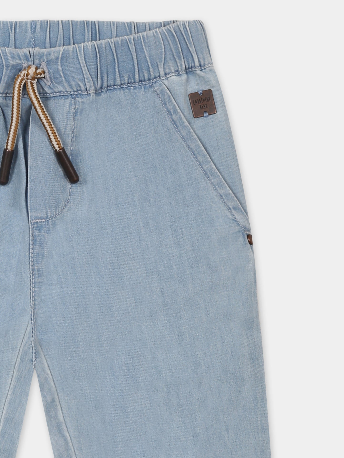 Jeans denim per neonato con logo,Carrement Beau,Y30140 Z10