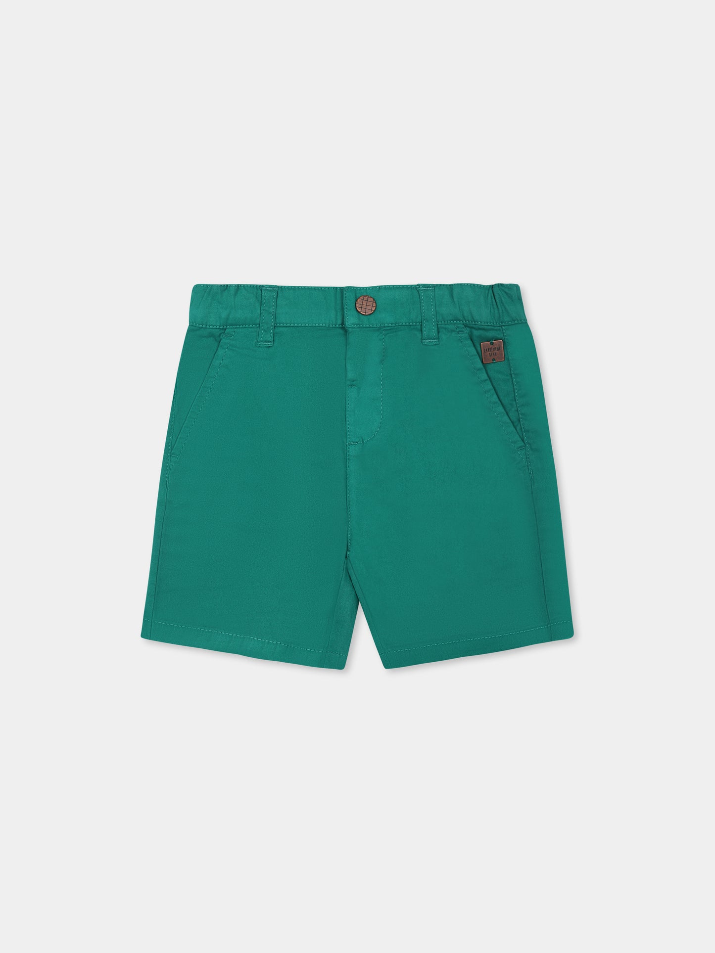 Shorts verdi per neonato con logo,Carrement Beau,Y30145 60C