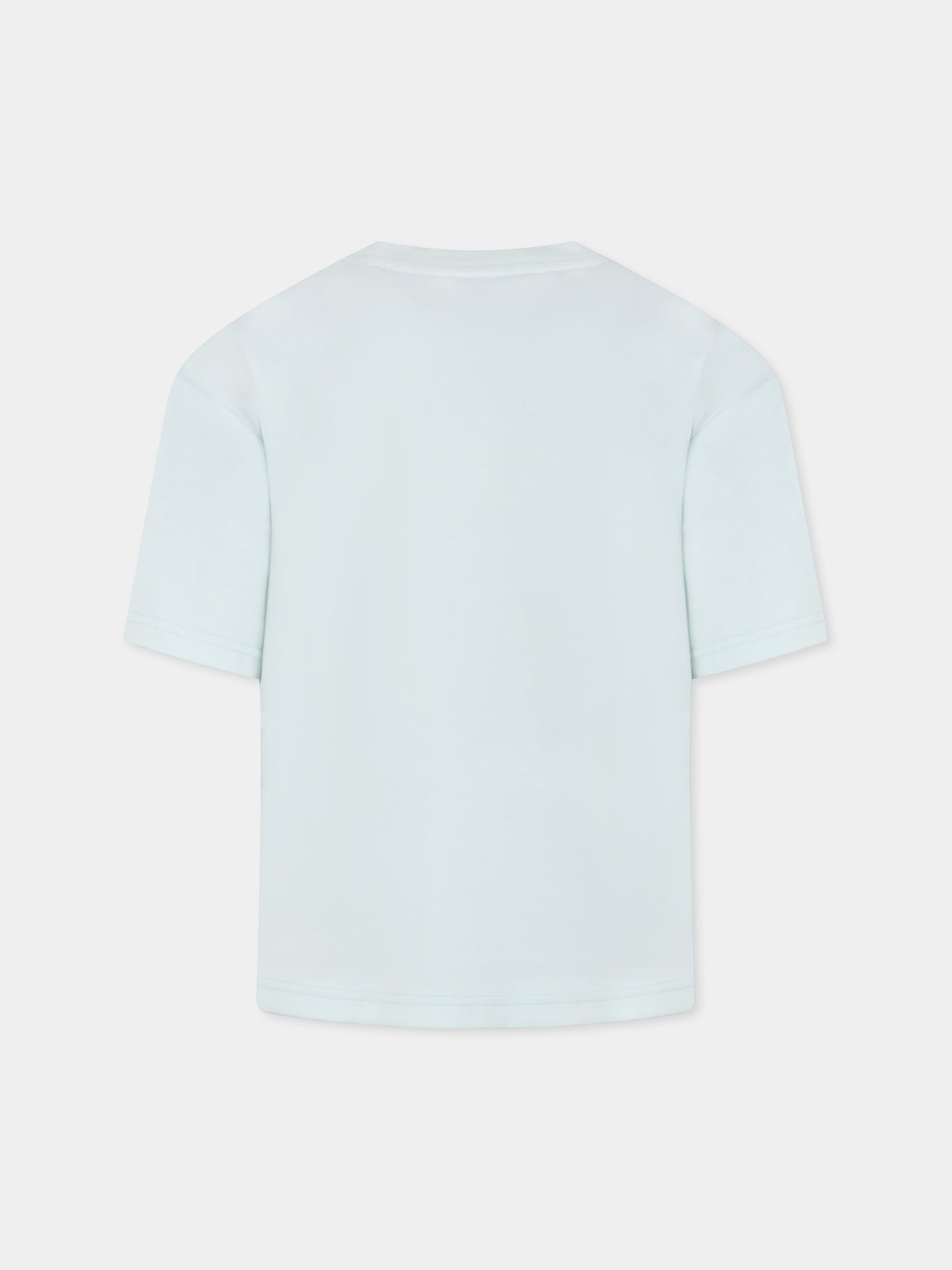 T-shirt verde per bambino con logo,Lanvin Petite,N30065 73B